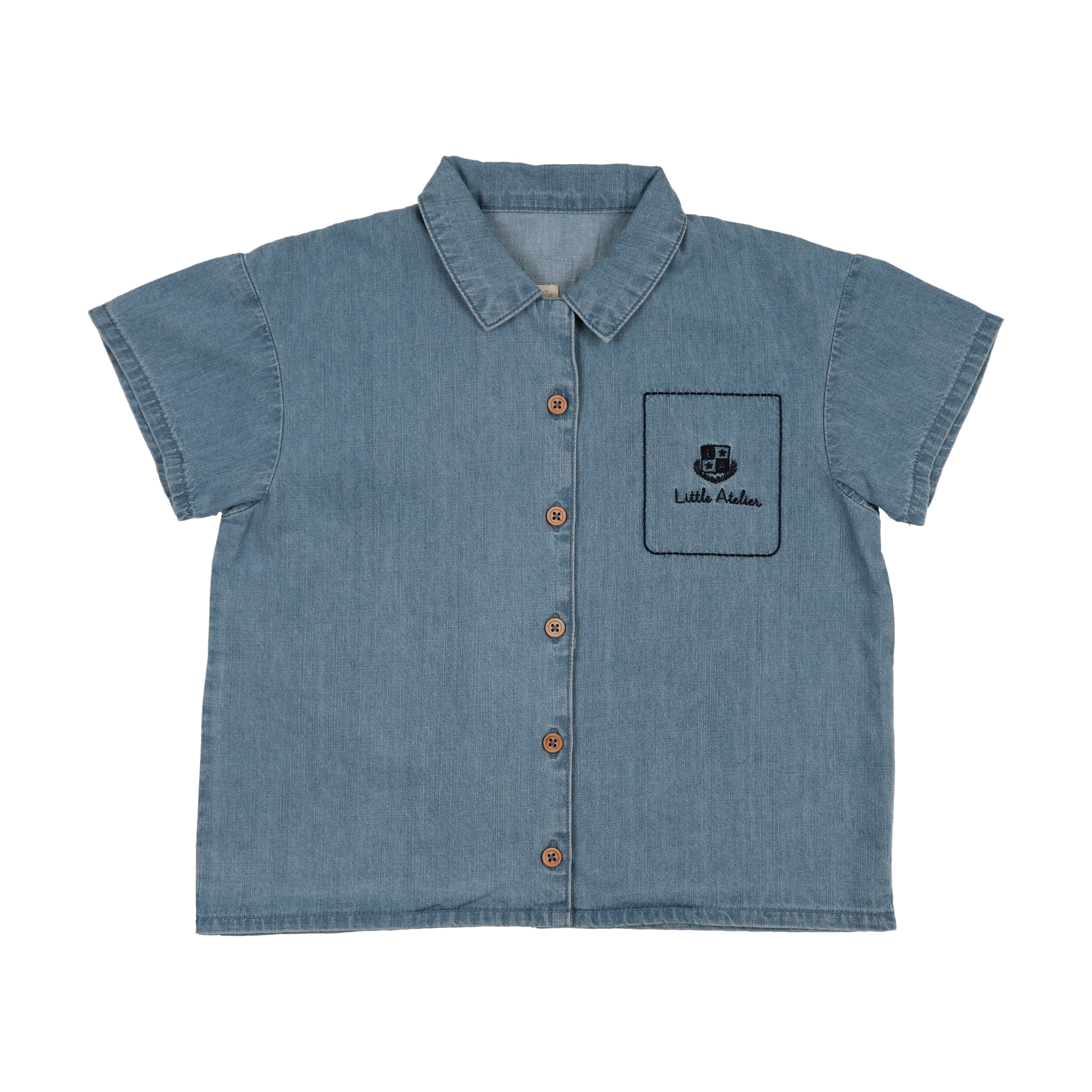 ANALOGIE MID BLUE WASH DENIM CITY SHIRT