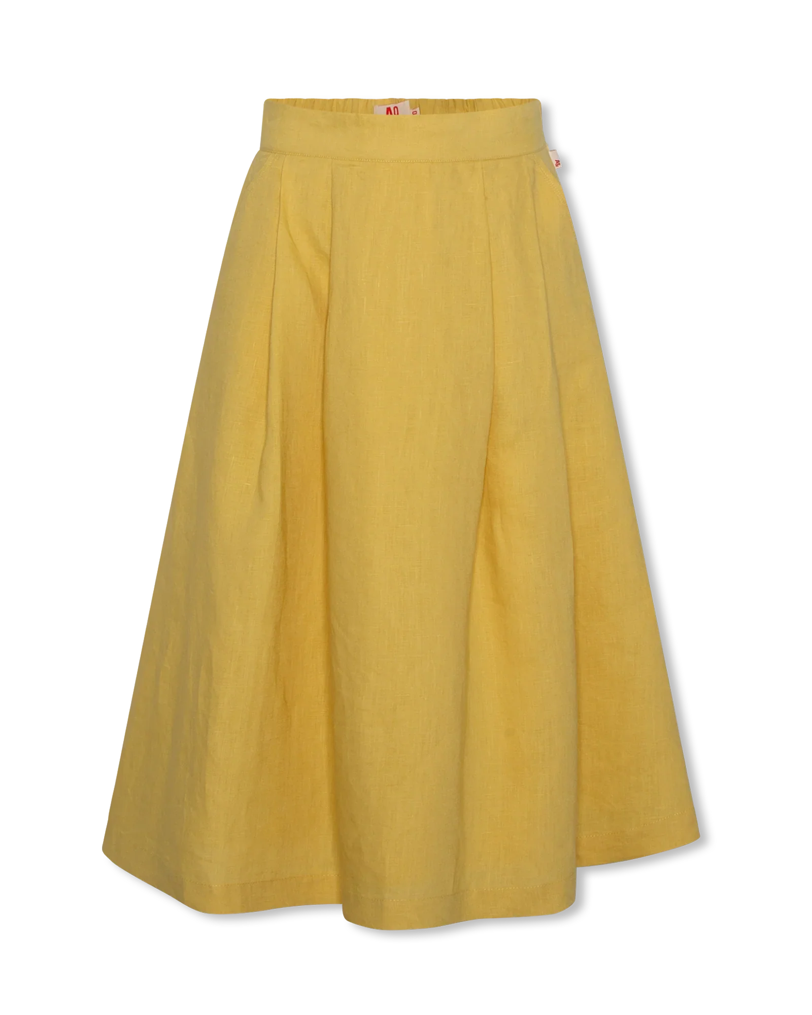 AO76 YELLOW MIDI SKIRT