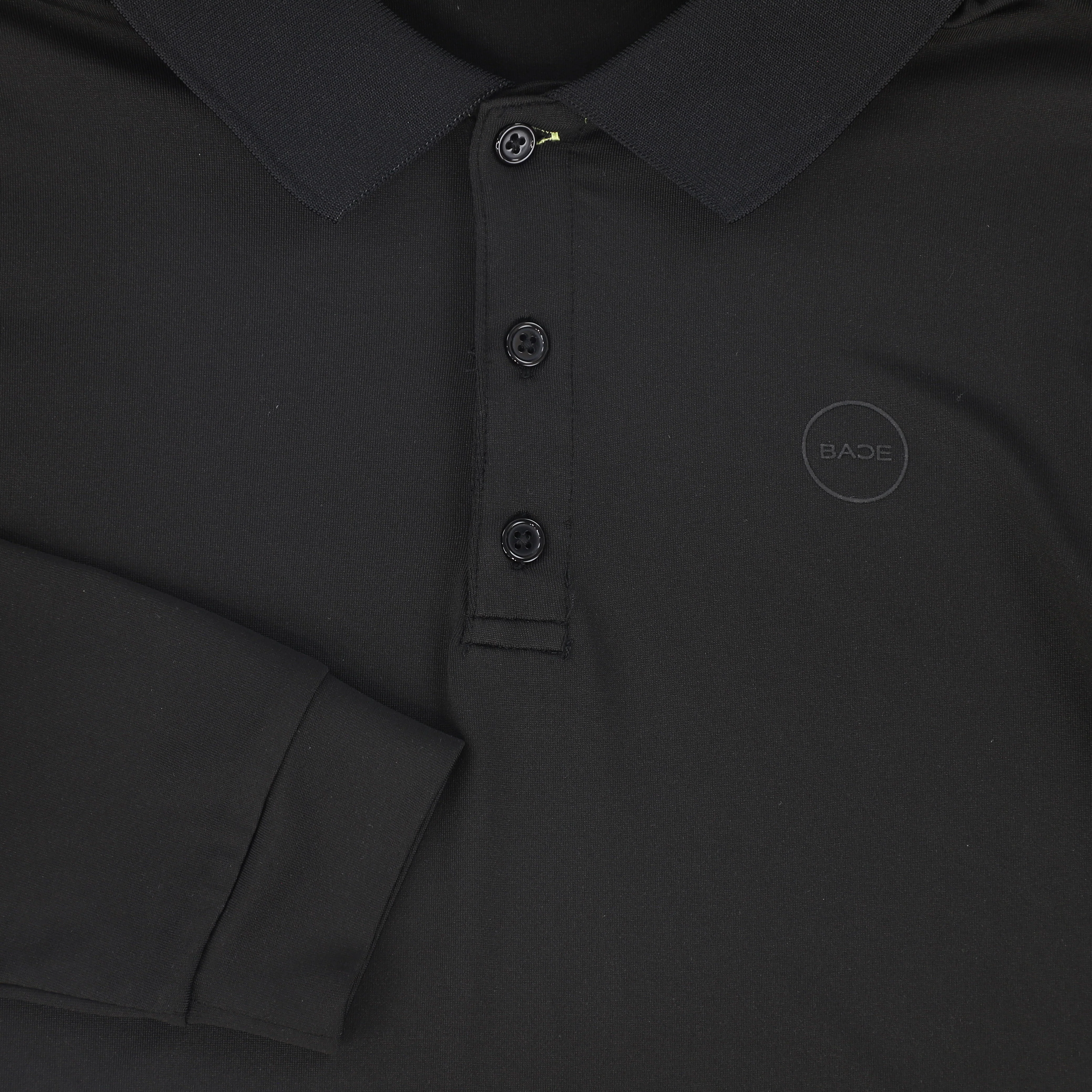 BACE COLLECTION BLACK LS LOGO POLO - Image 3