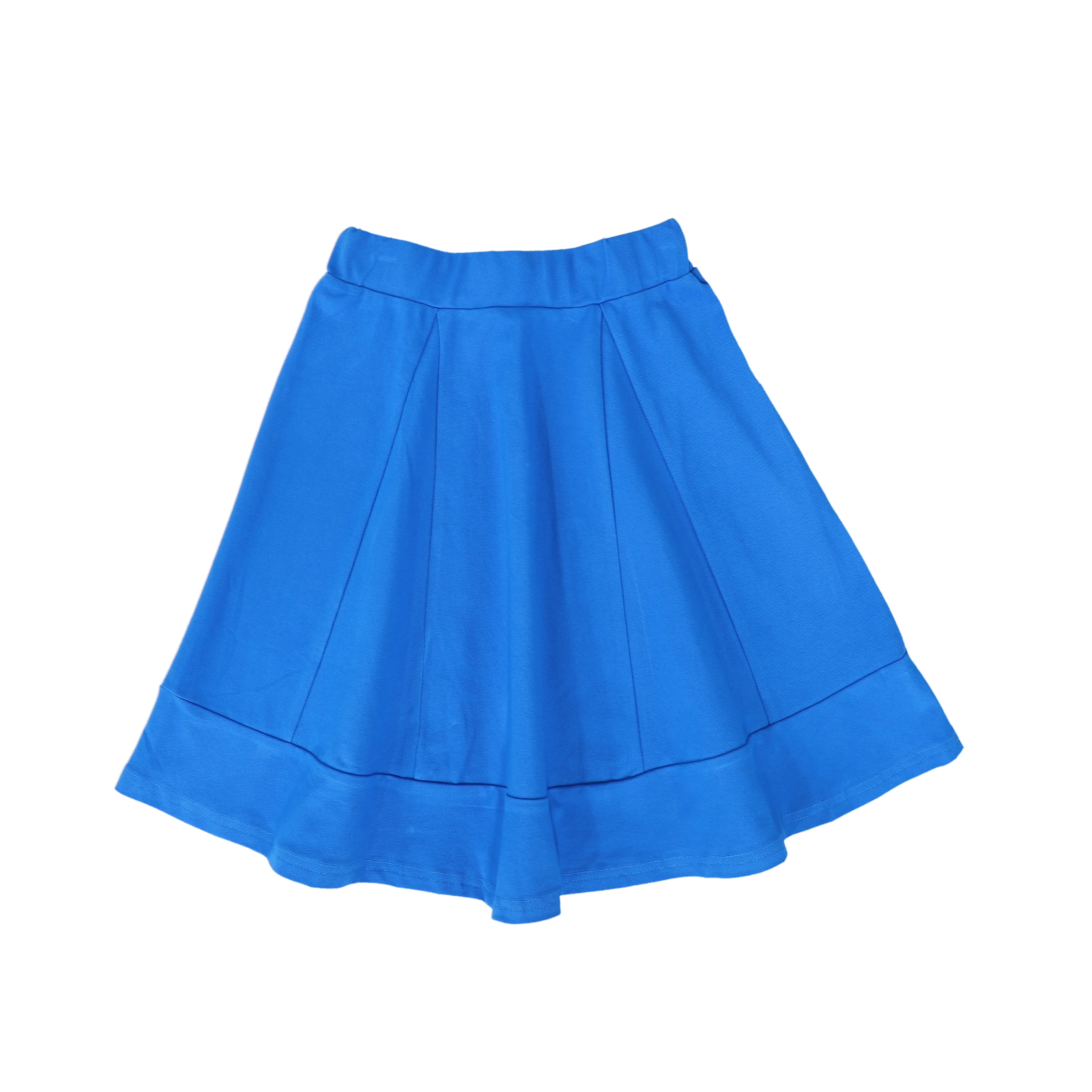 BACE COLLECTION BLUE PIQUE CIRCLE SKIRT [FINAL SALE]