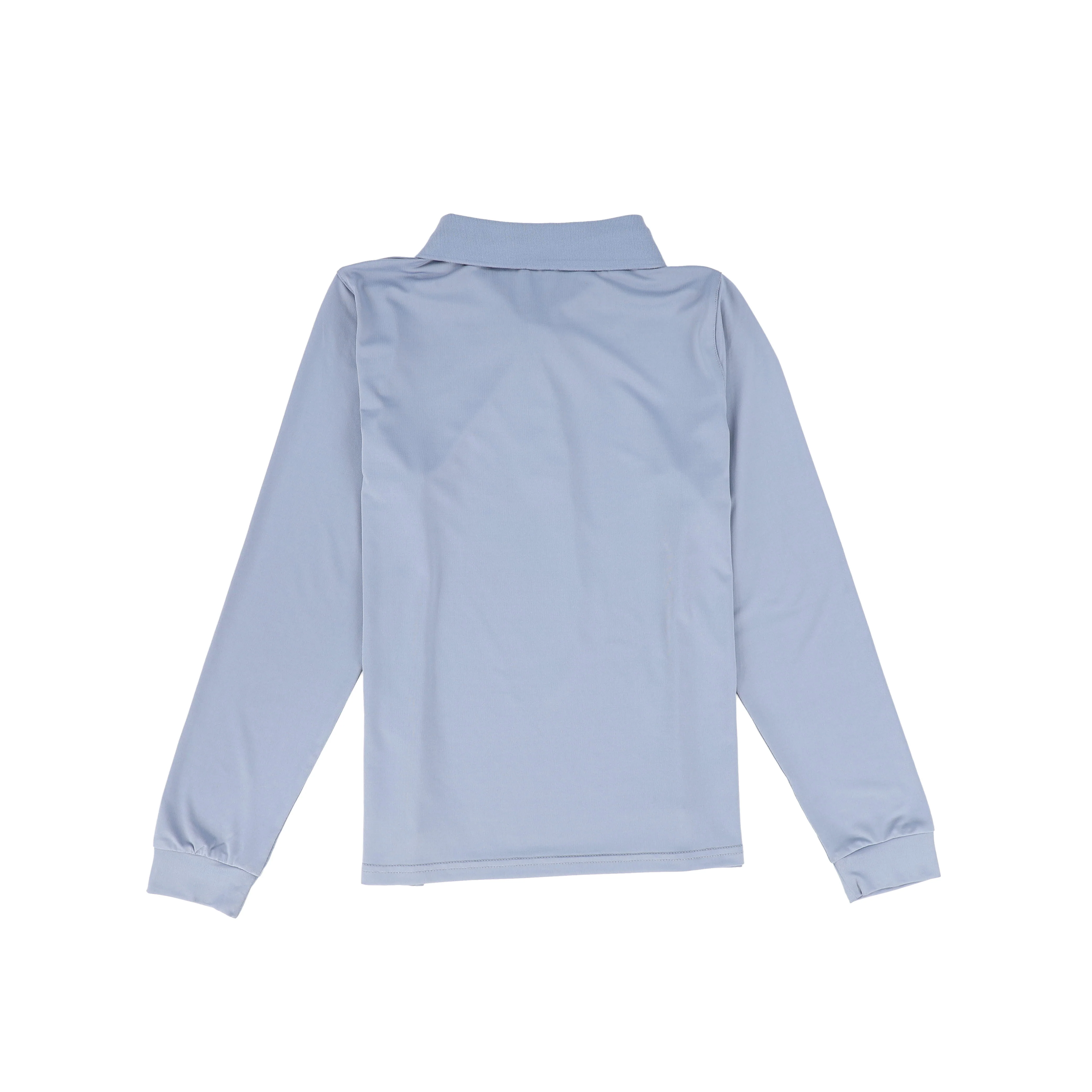 BACE COLLECTION DUSTY BLUE LS LOGO POLO - Image 2