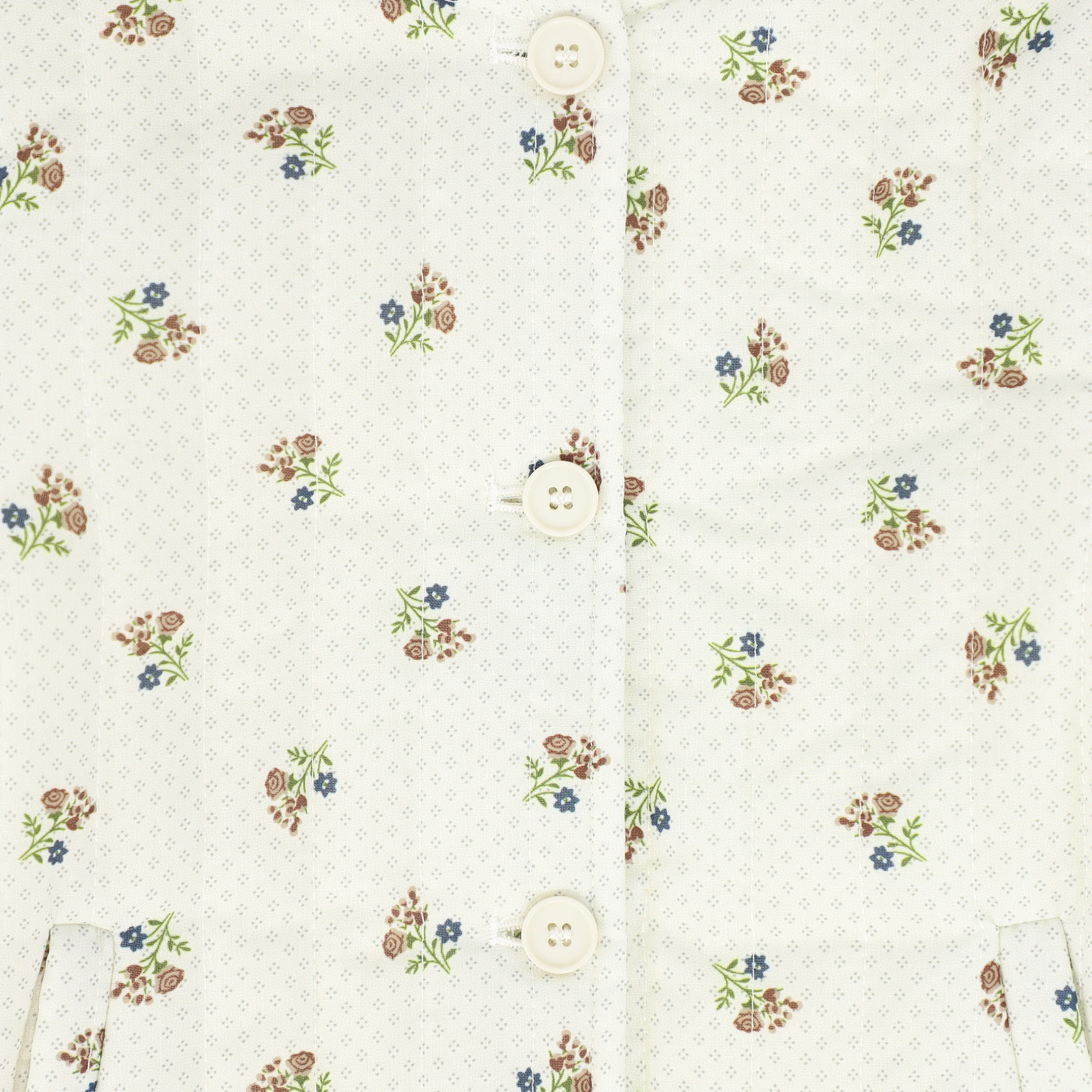 BACE COLLECTION FLORAL QUILTED BUTTON JACKET - Image 3