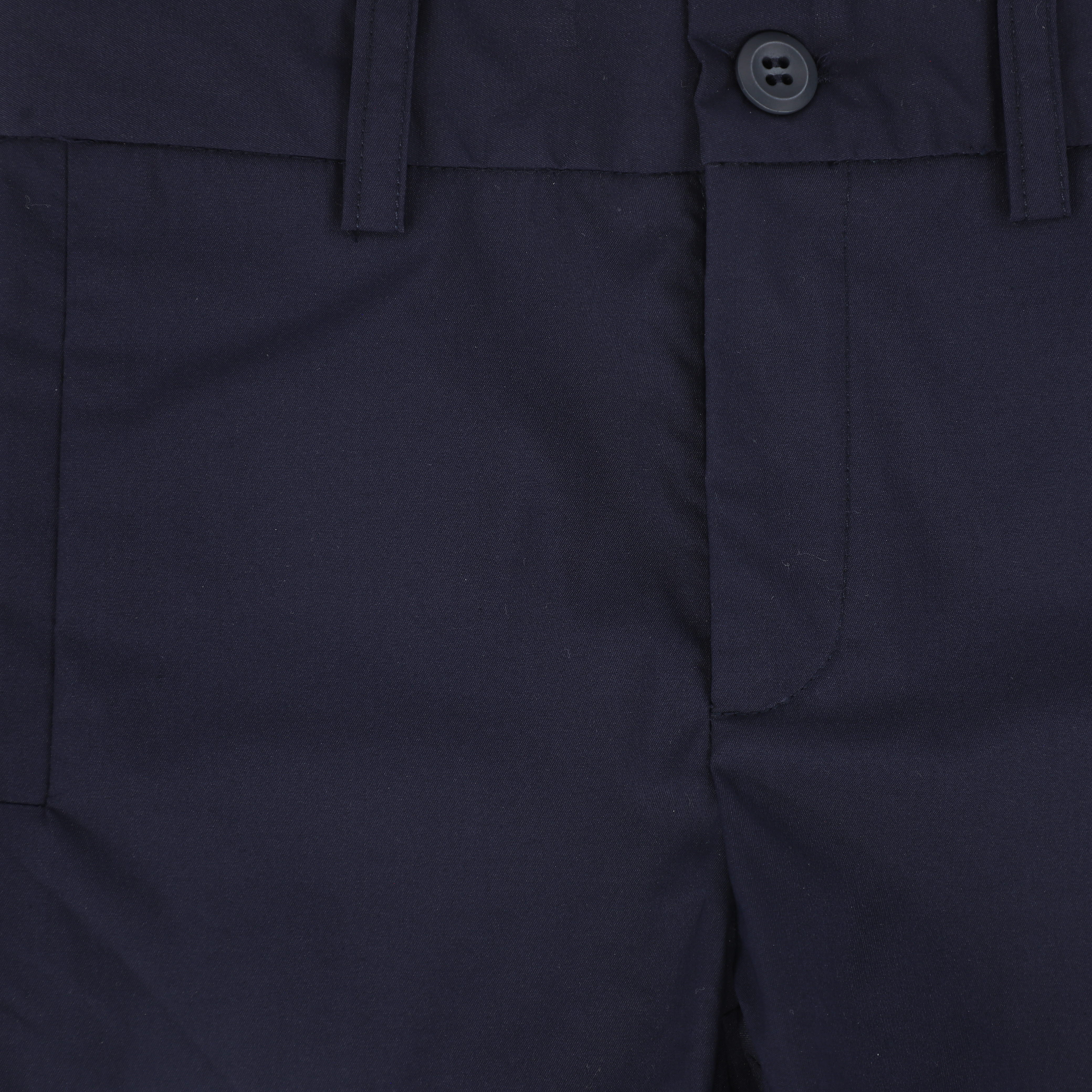 BACE COLLECTION NAVY POPLIN SHORTS - Image 3