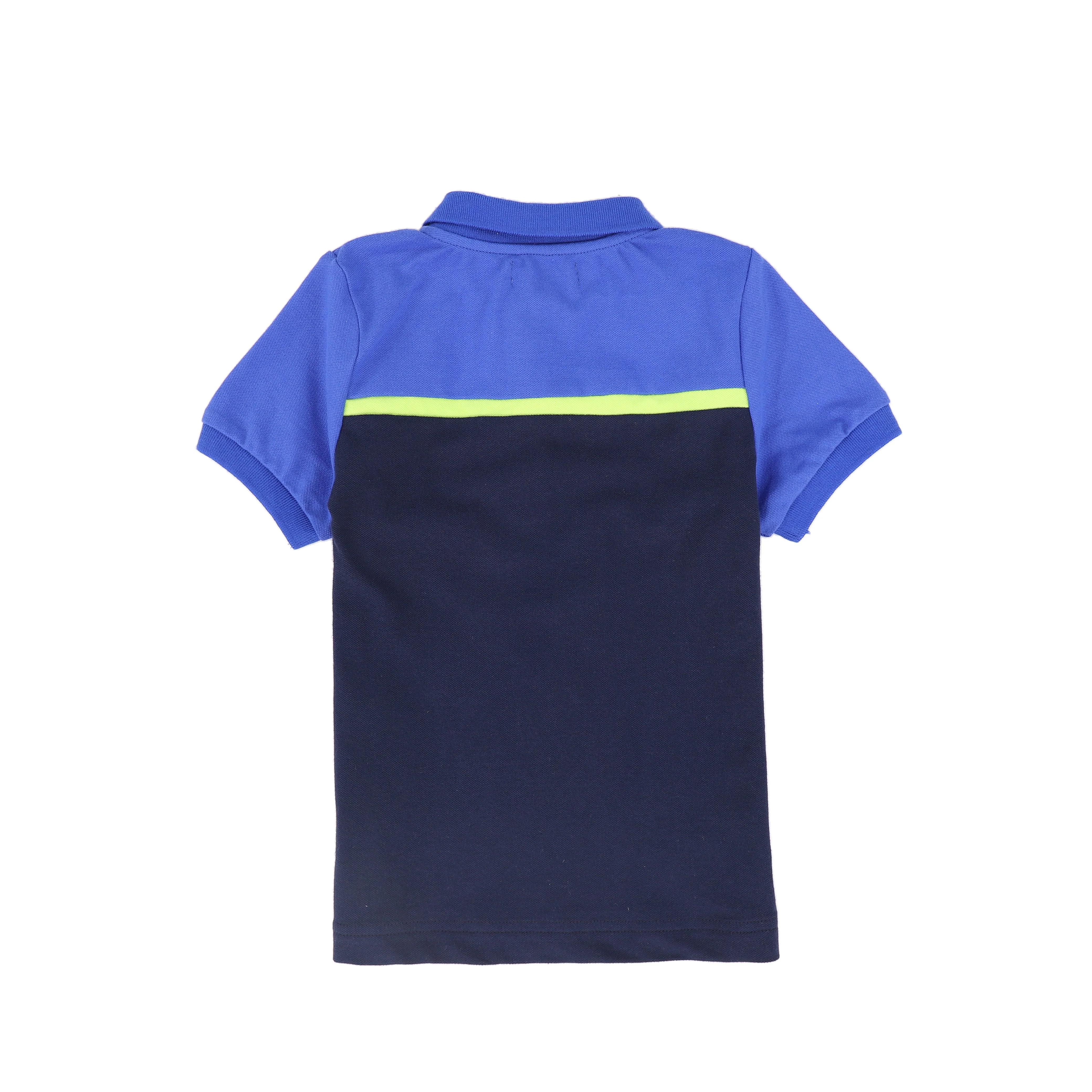 BACE COLLECTION NAVY STRIPED CONTRAST PIQUE POLO - Image 2