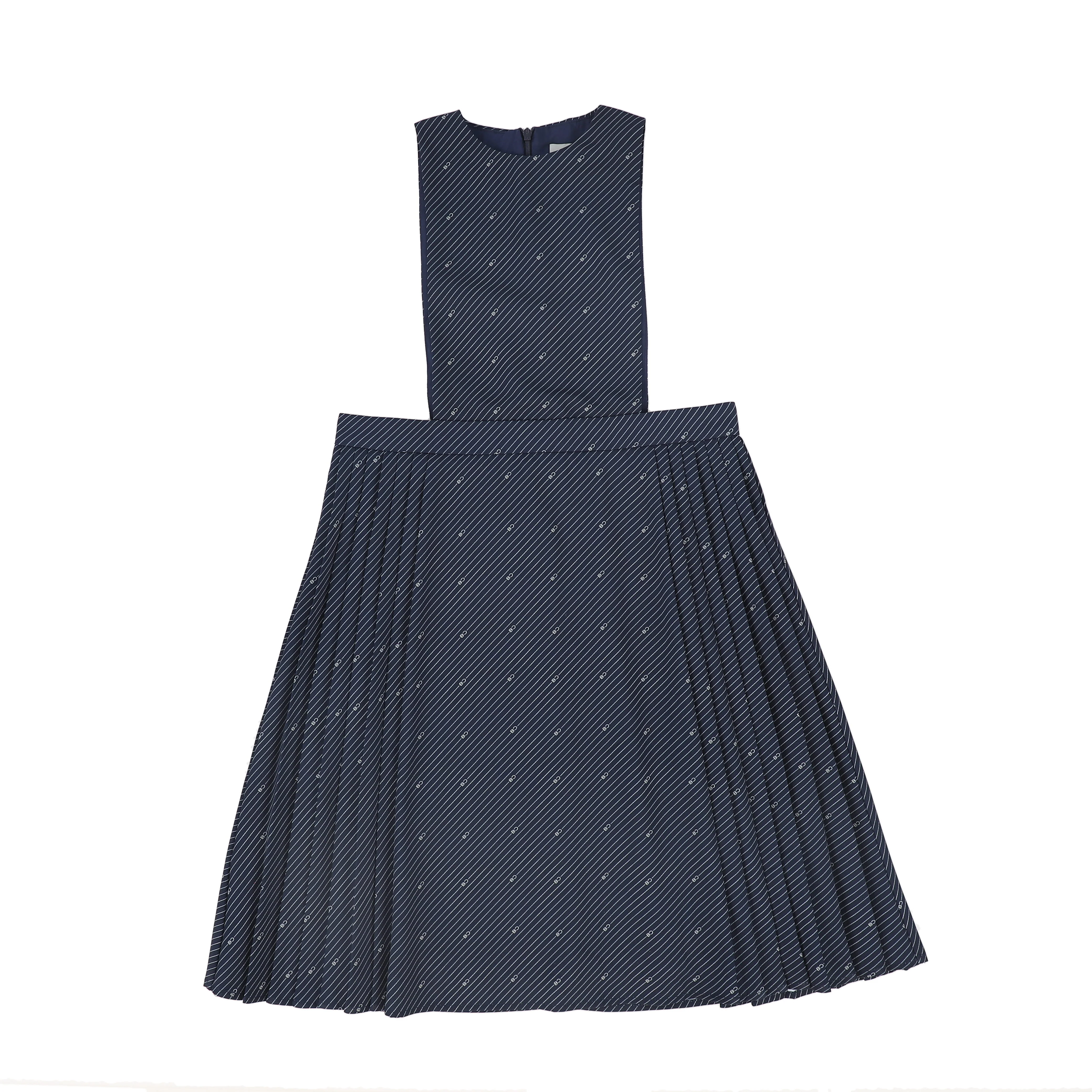 BACE COLLECTION NAVY STRIPED LOGO JUMPER [FINAL SALE]