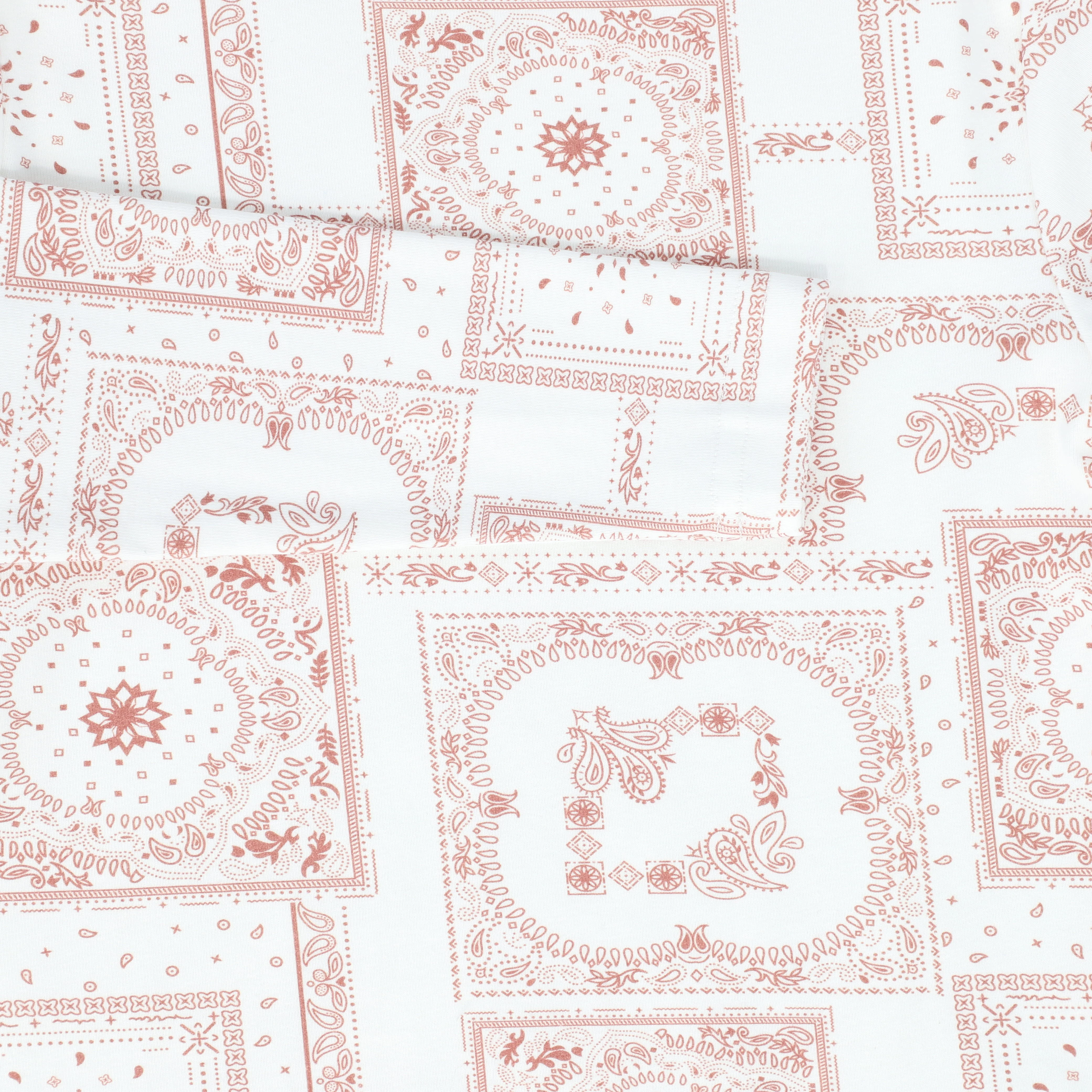 BACE COLLECTION PINK PAISELY HANDKERCHIEF PRINT TEE [FINAL SALE] - Image 3