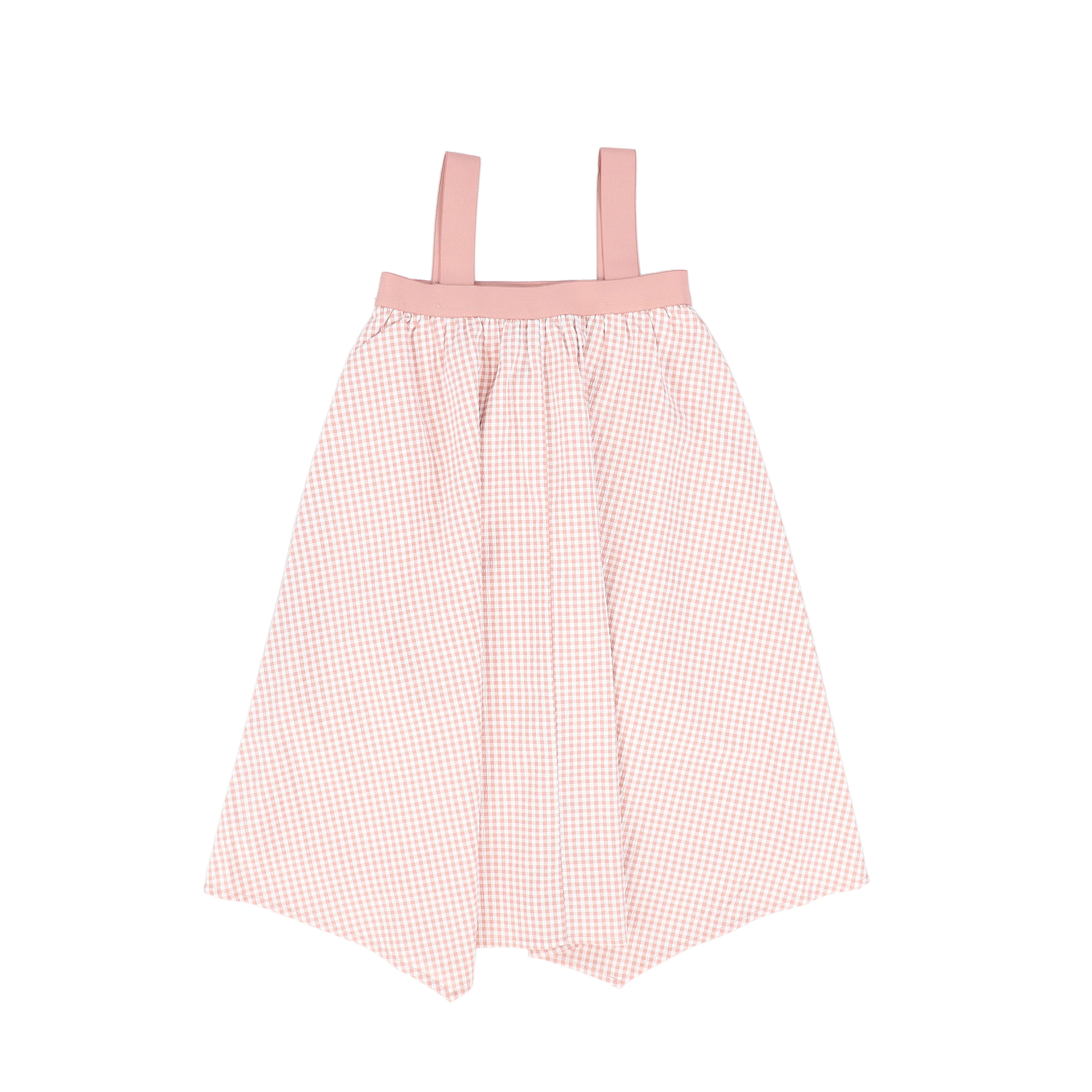 BACE COLLECTION PINK GINGHAM ASYMMETRICAL JUMPER - Image 2