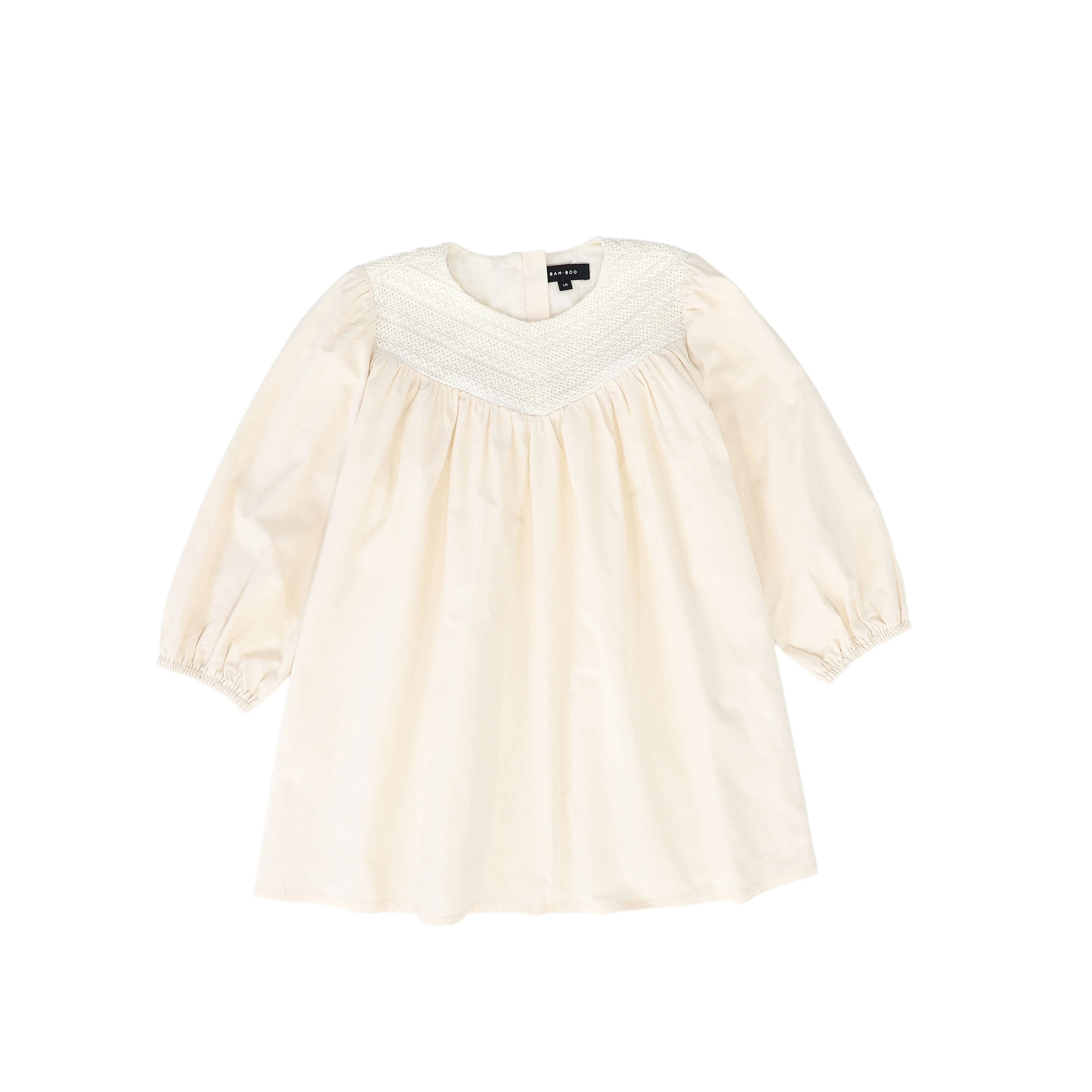 BAMBOO CREAM LACE TIERED BLOUSE [FINAL SALE]