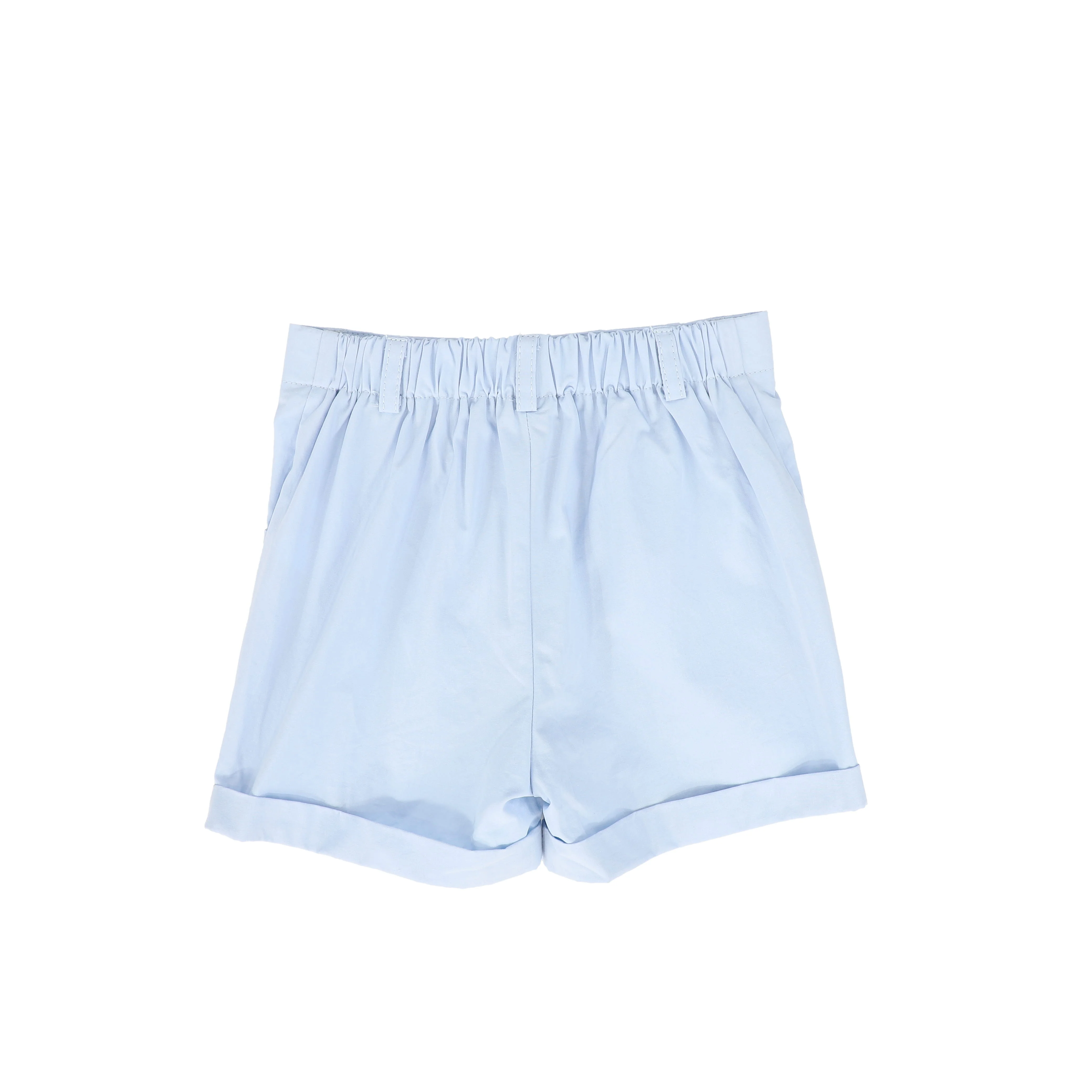 BAMBOO LIGHT BLUE BUTTON SHORTS - Image 2