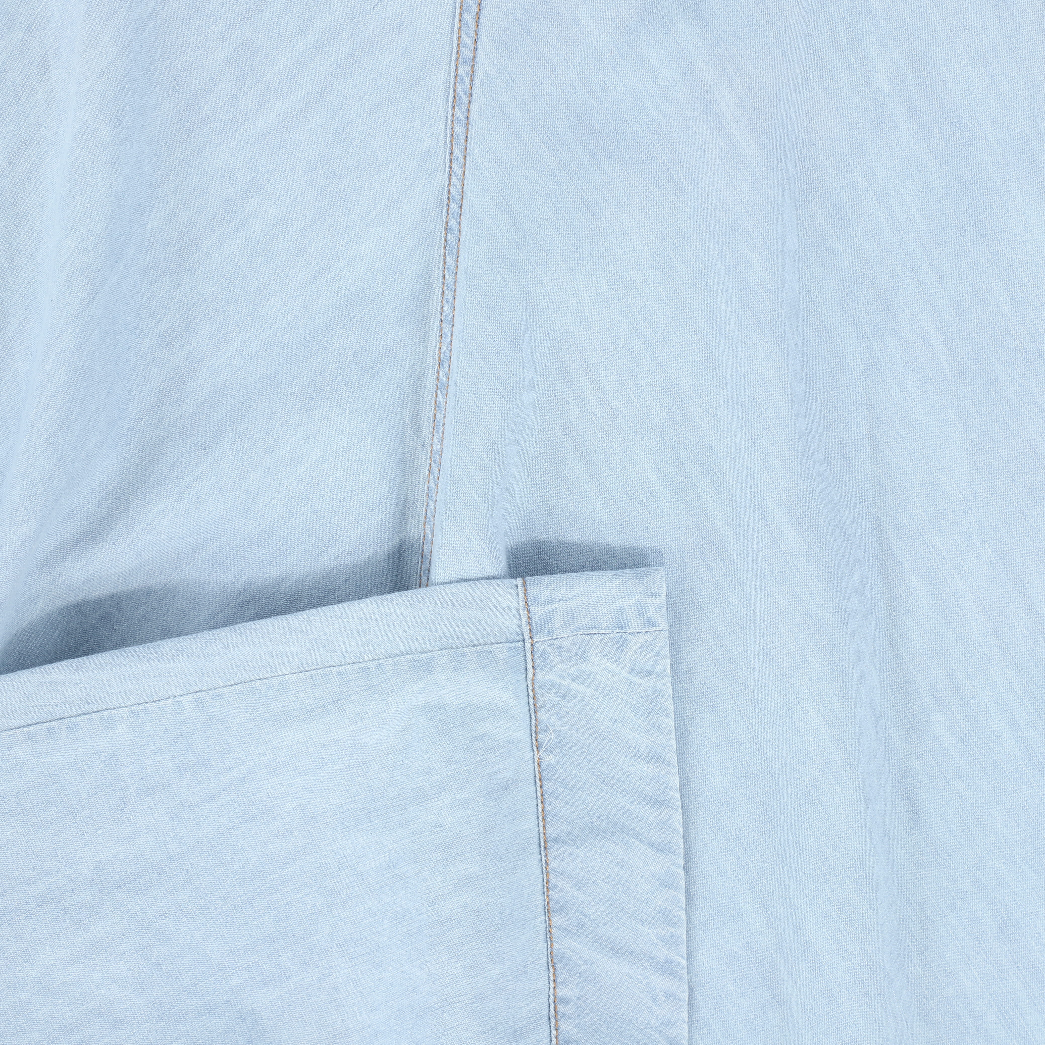 BAMBOO LIGHT BLUE DENIM FLAIR MAXI SKIRT - Image 3