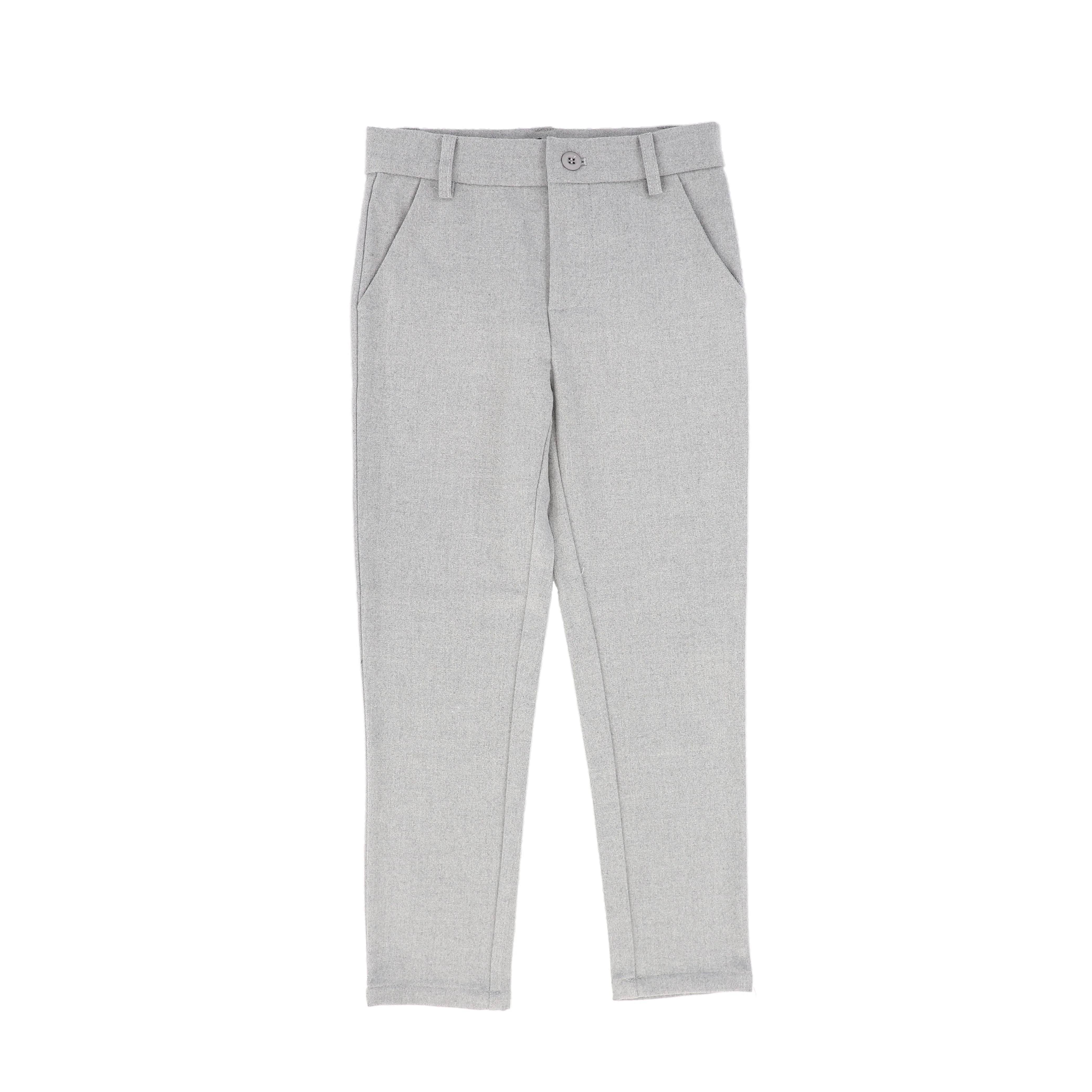 BAMBOO LIGHT GREY FITTED PANTS [FINAL SALE]