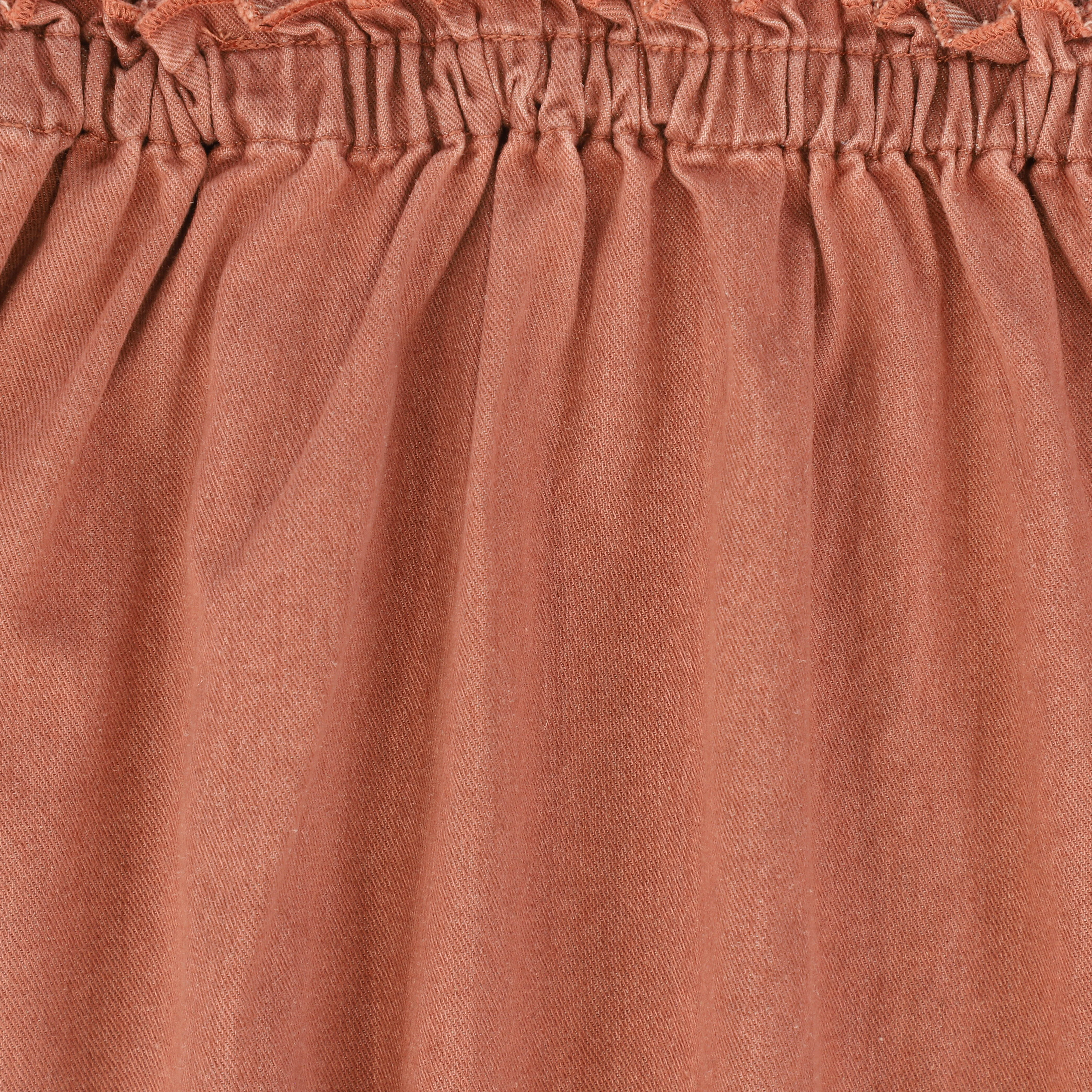 BAMBOO MAUVE EMBLEM HIGH WAISTED RUFFLE JUMPER - Image 3
