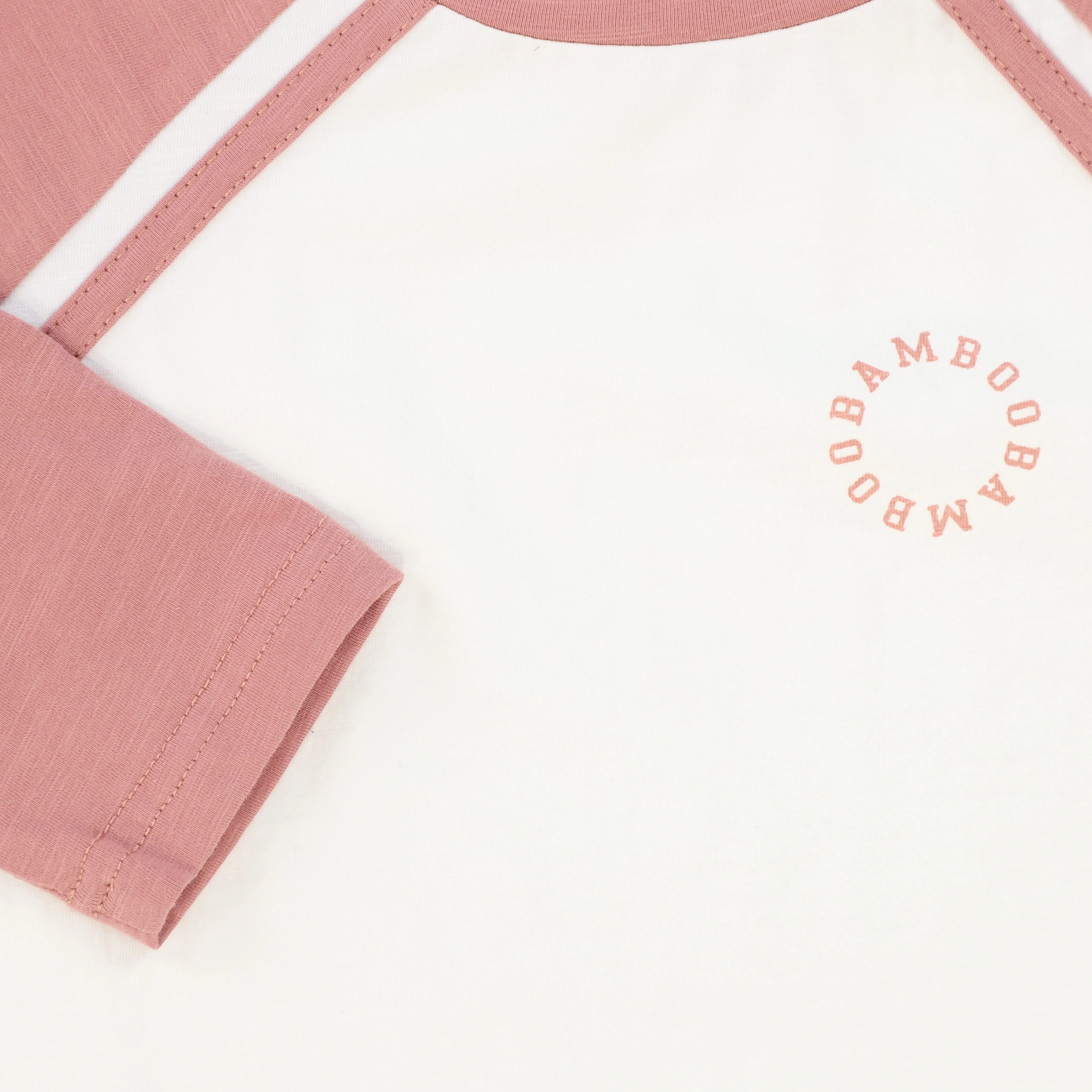 BAMBOO MAUVE RAGLAN LOGO T-SHIRT - Image 3
