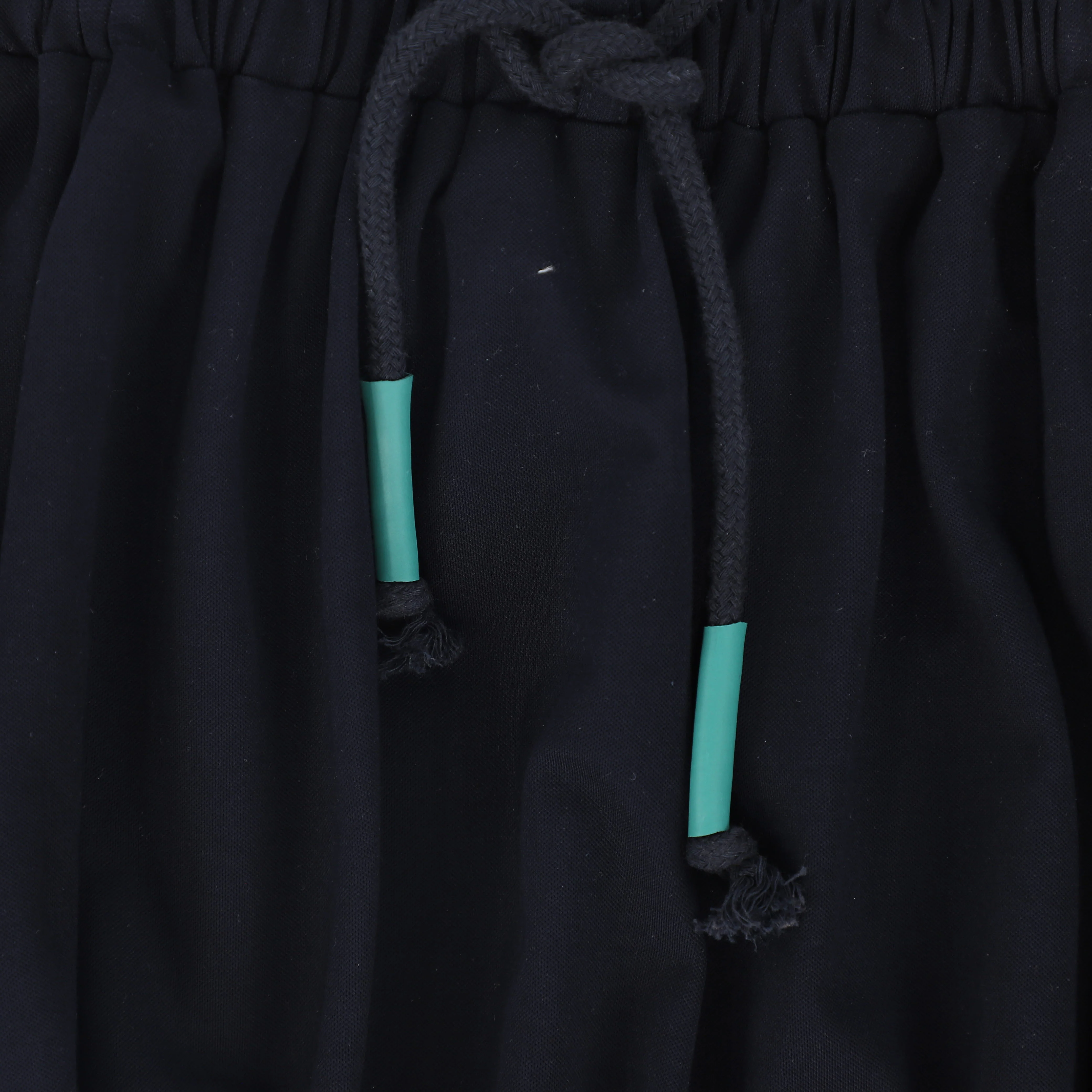 BAMBOO NAVY TRIM DRAWSTRING ROMPER - Image 2