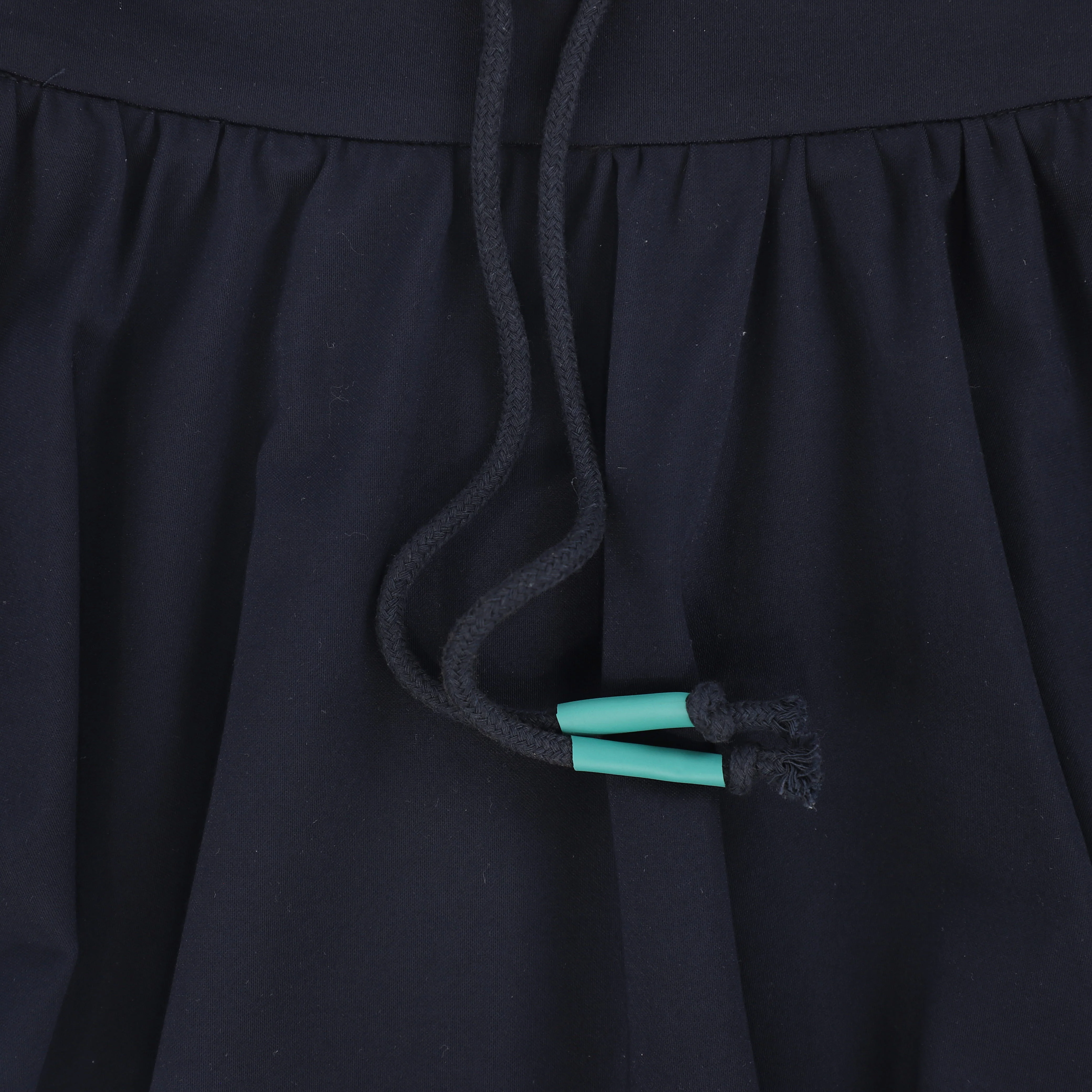 BAMBOO NAVY TRIM DRAWSTRING BUBBLE SKIRT - Image 3
