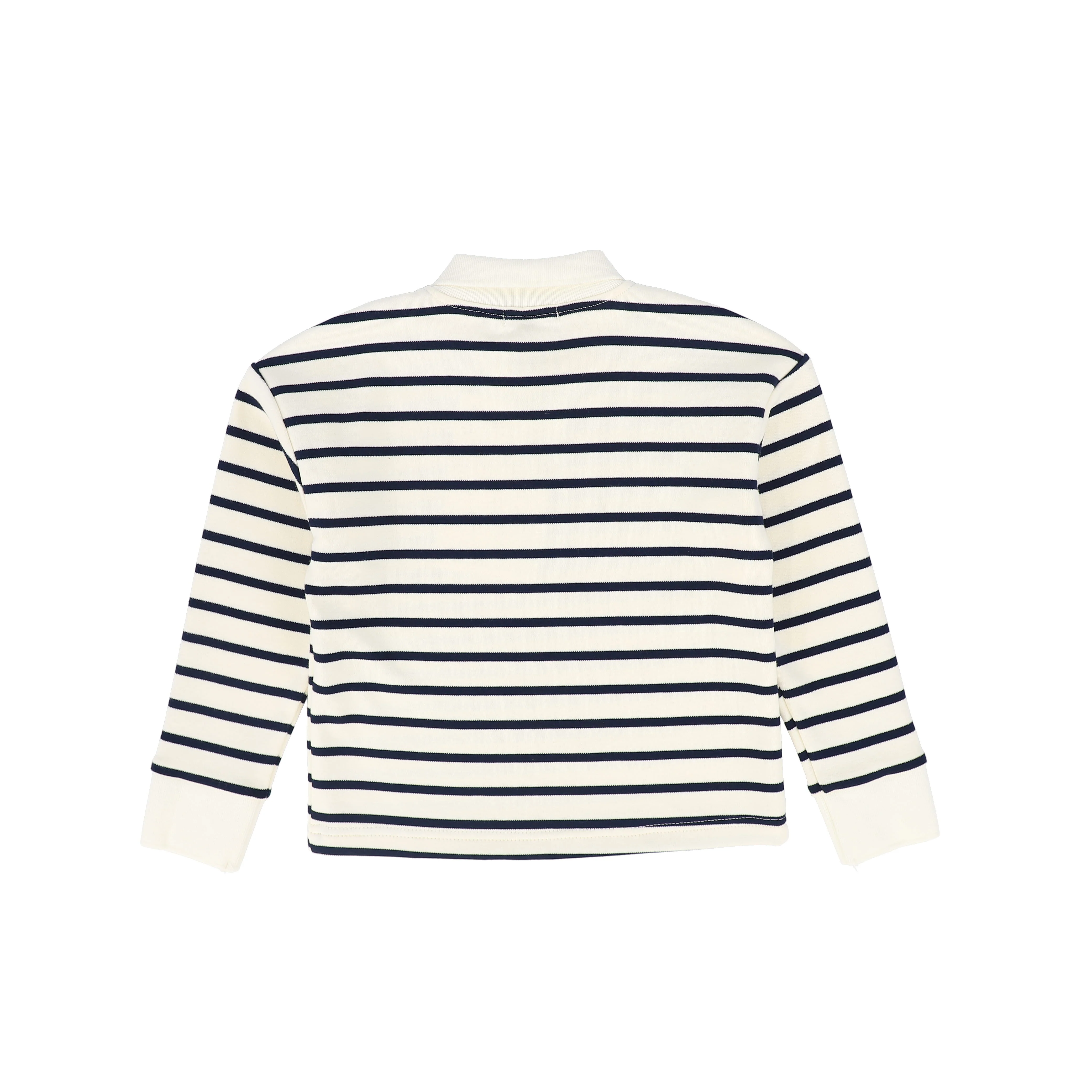 BAMBOO NAVY SCRIPT STRIPE POLO - Image 2