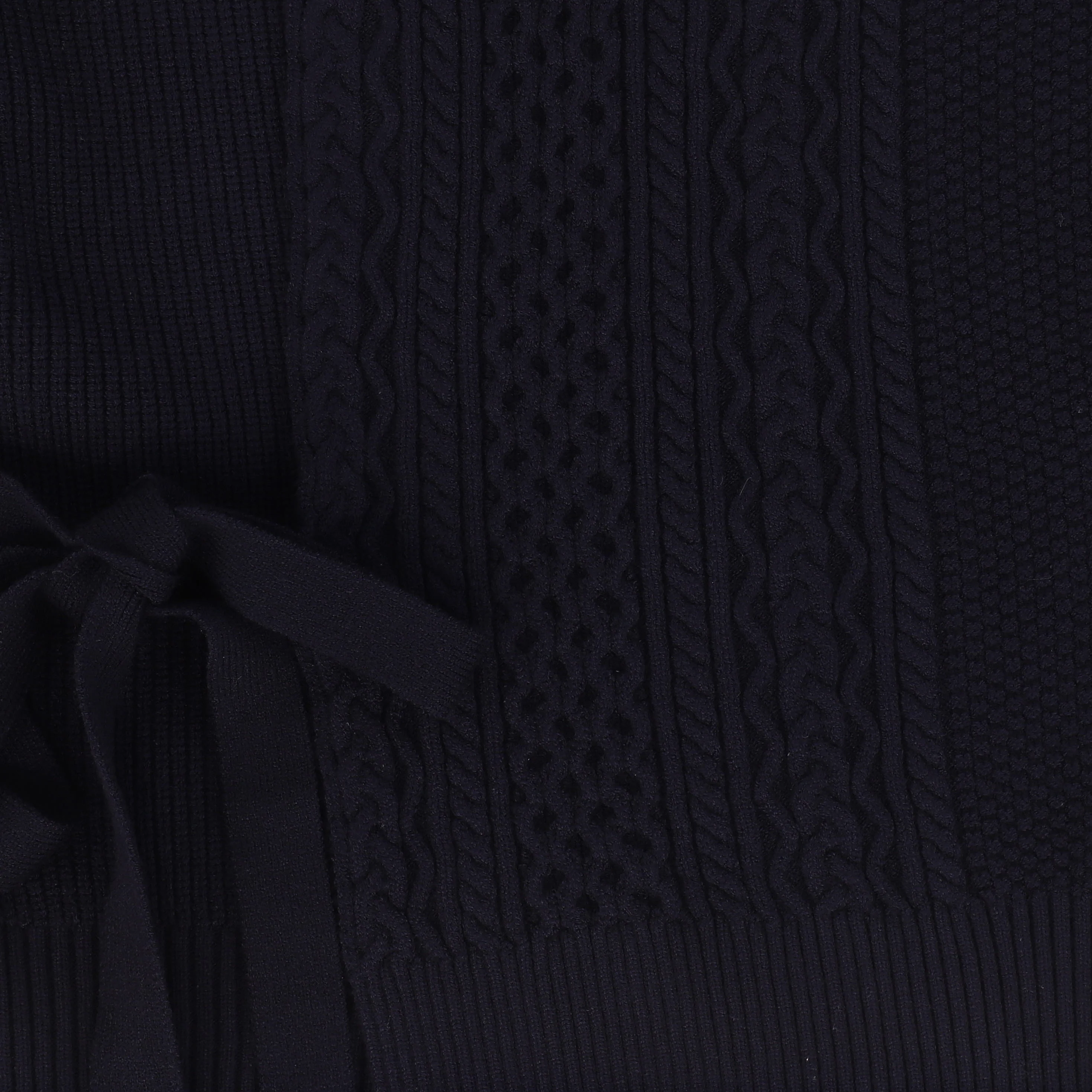 Bamboo Navy Mid Side Tie Sweater [FINAL SALE] - Image 3