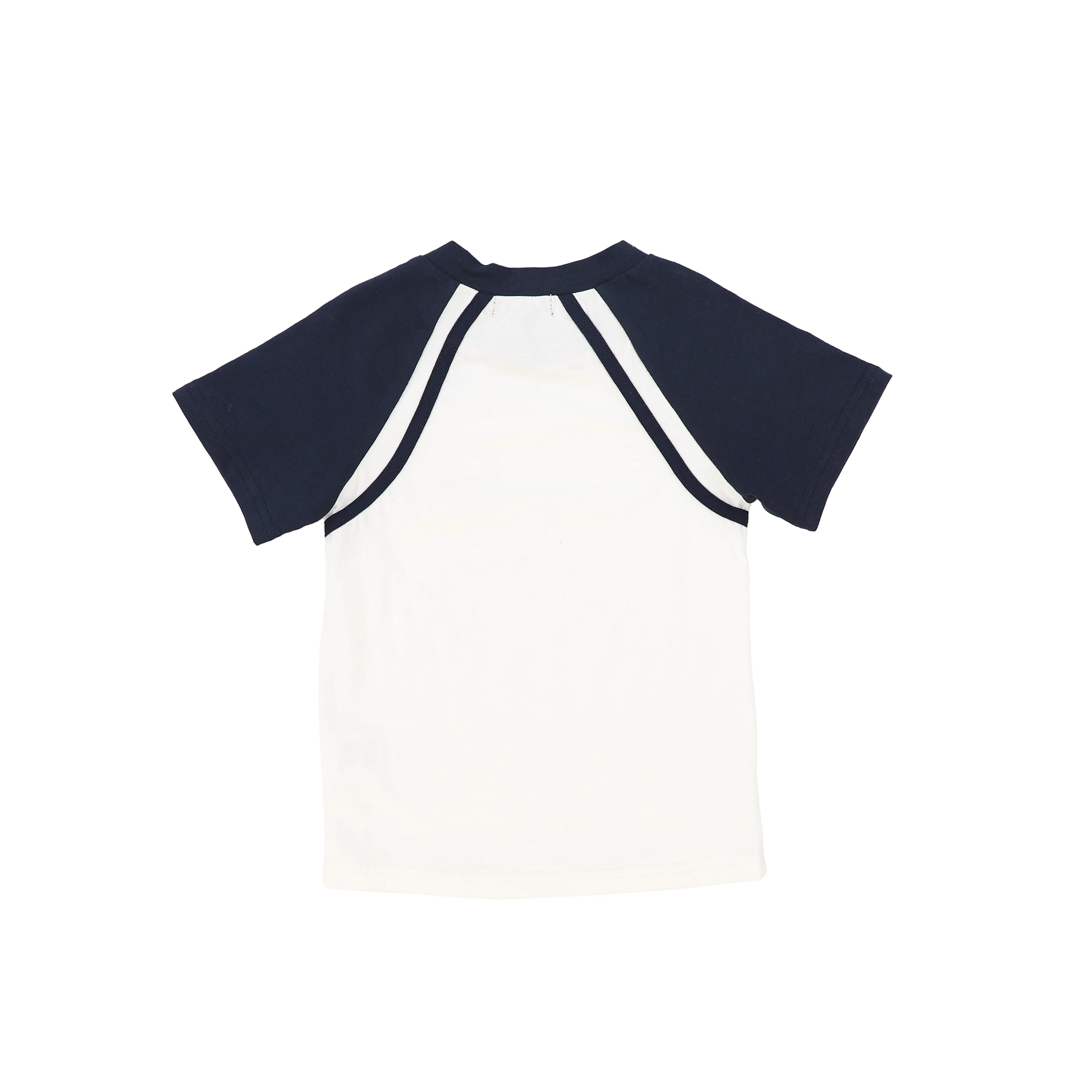 BAMBOO NAVY RAGLAN LOGO SS T-SHIRT - Image 2