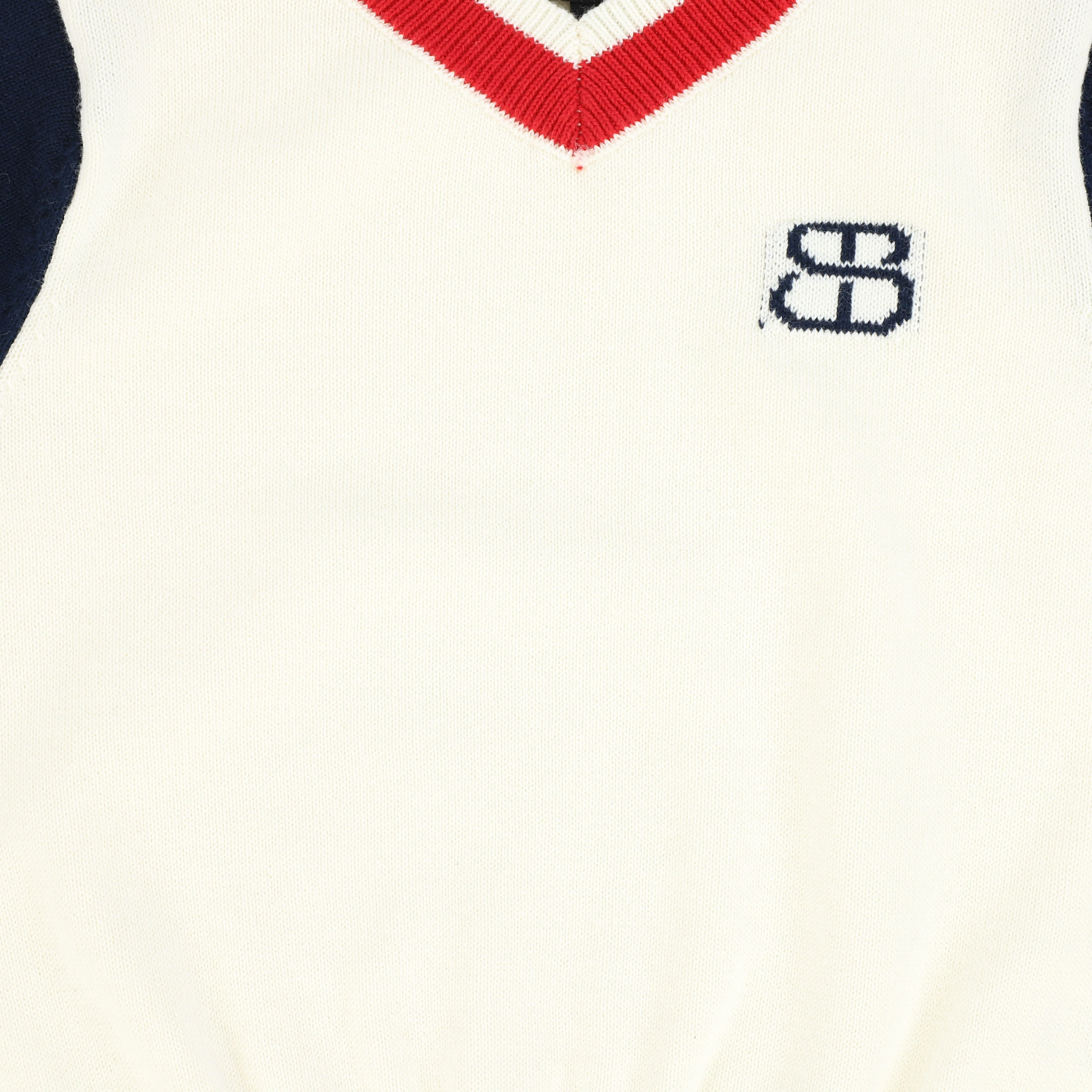 BAMBOO NAVY/WHITE COLORBLOCK EMBLEM SWEATER SET - Image 4