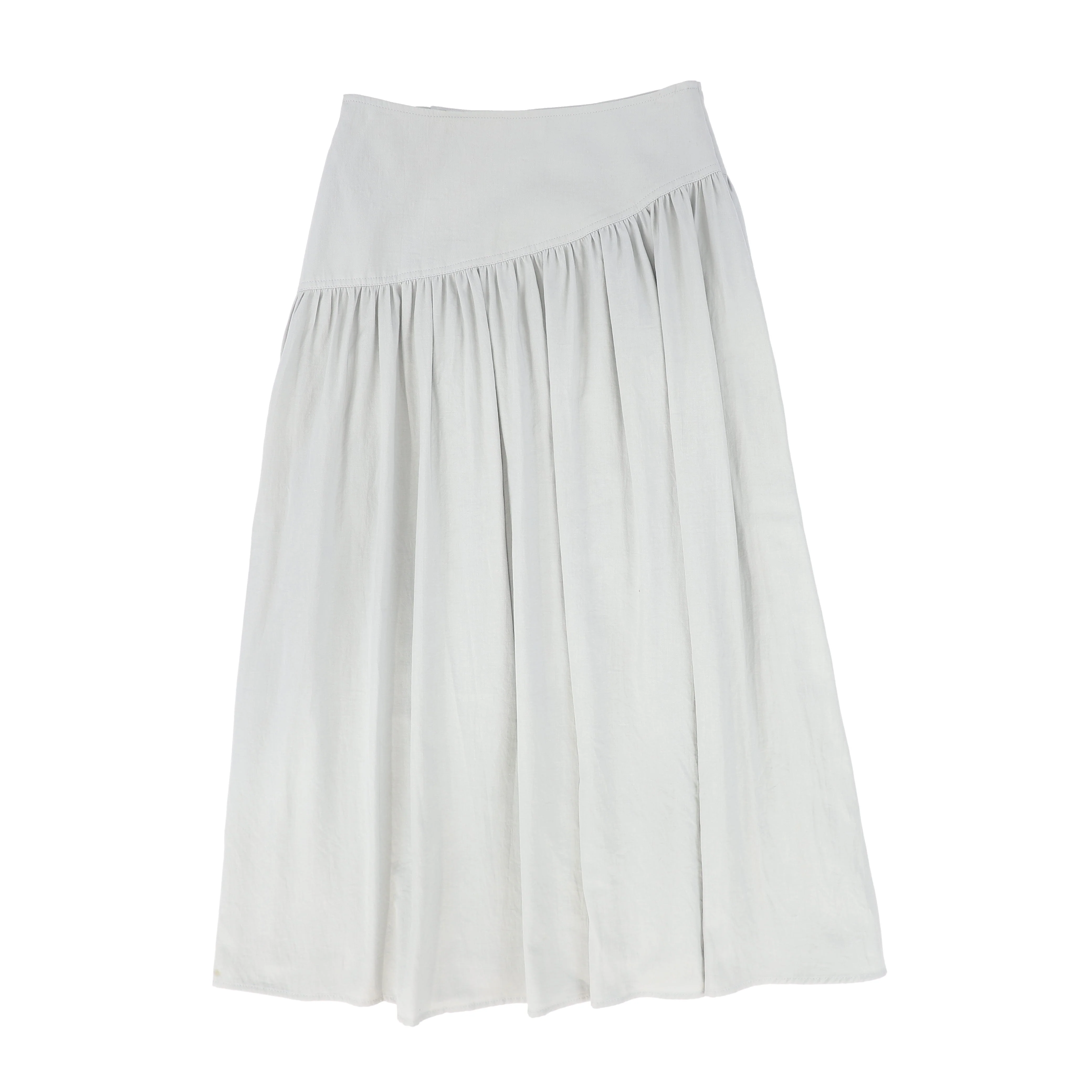 BAMBOO SAGE WRAP BUCKLE SKIRT - Image 2