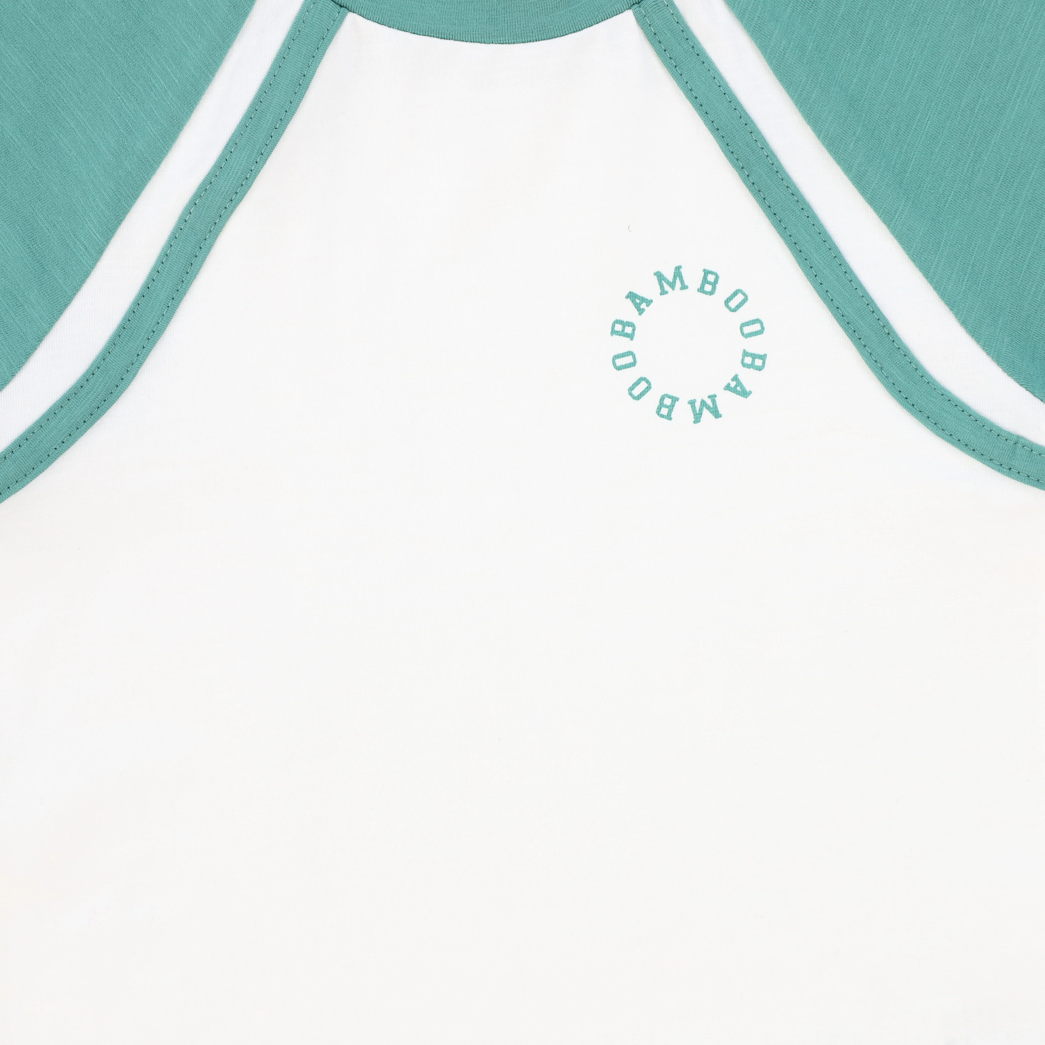 BAMBOO TEAL RAGLAN LOGO SS T-SHIRT - Image 3