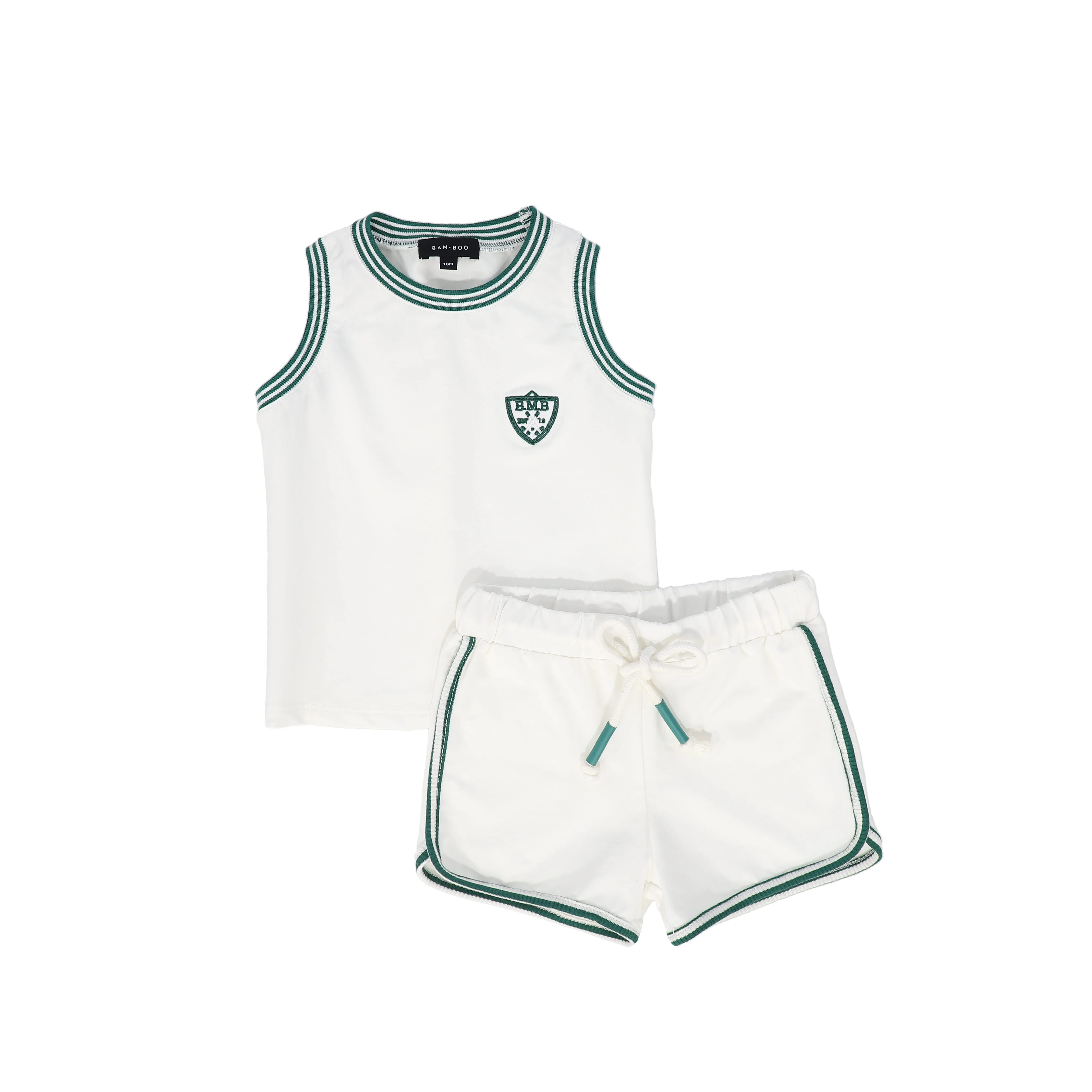 BAMBOO WHITE EMBLEM TRIM TANK SET