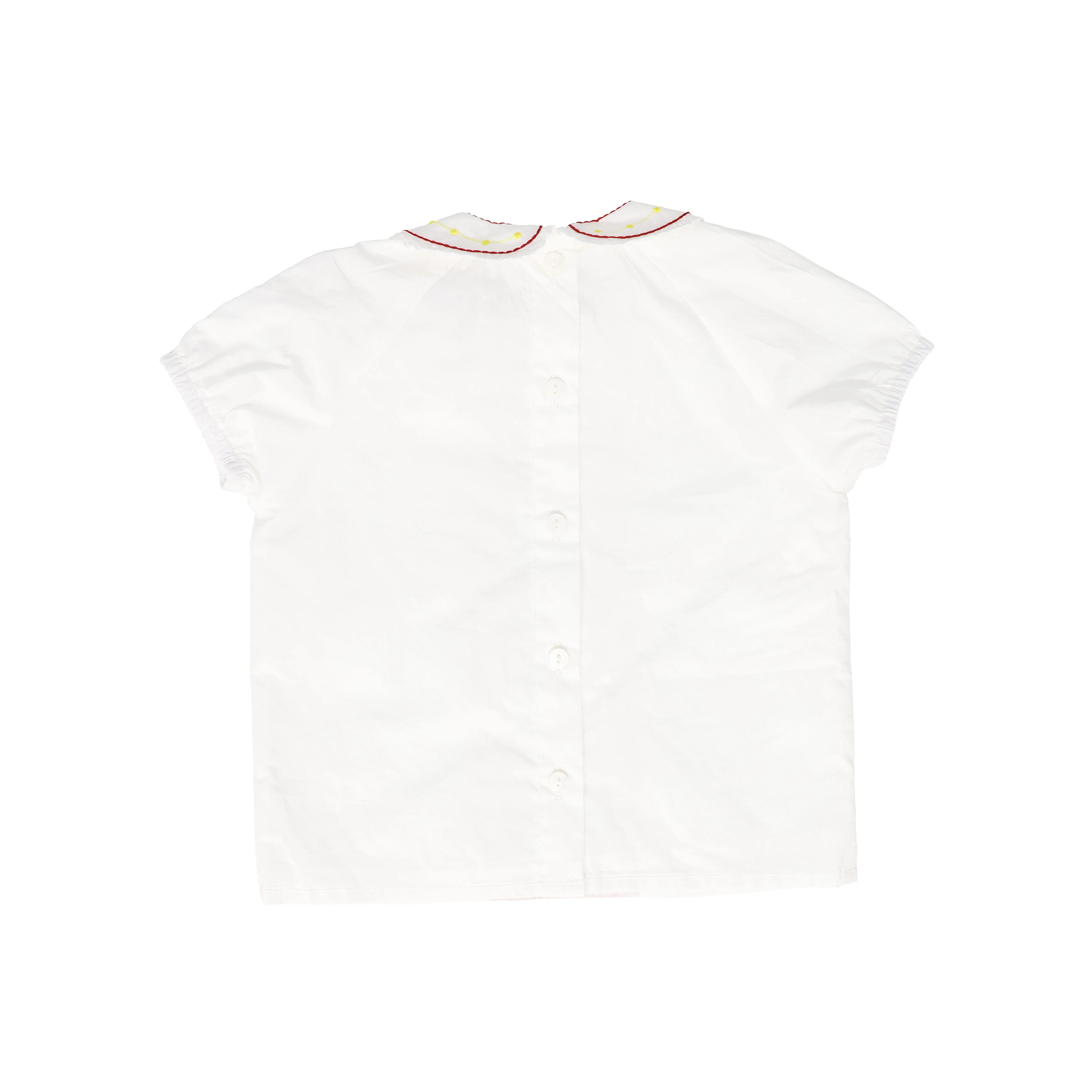 BAMBOO WHITE EMBROIDERED FLOWER TRIM BLOOMER SET - Image 3