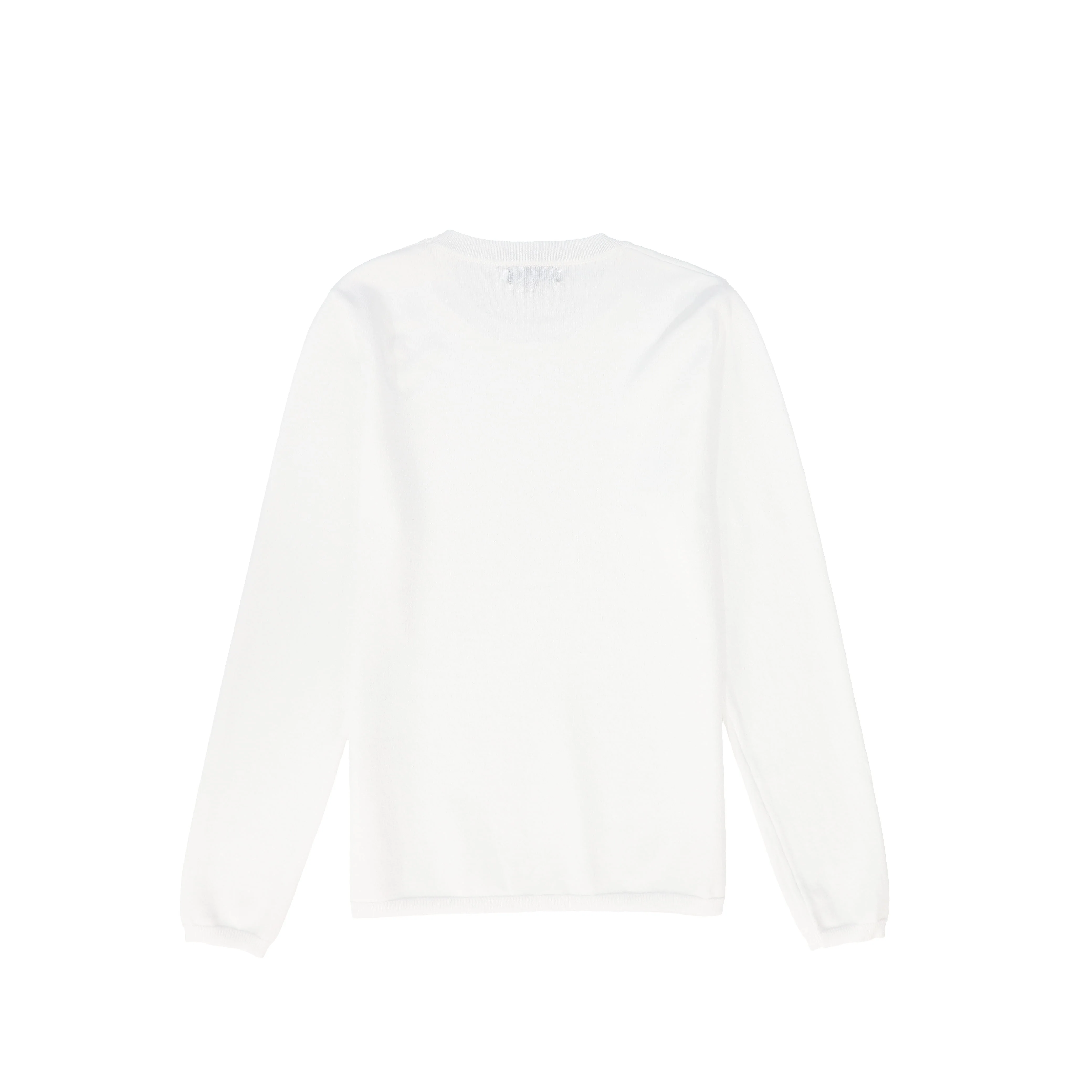 BAMBOO WHITE FLAT KNIT SWEATER - Image 2