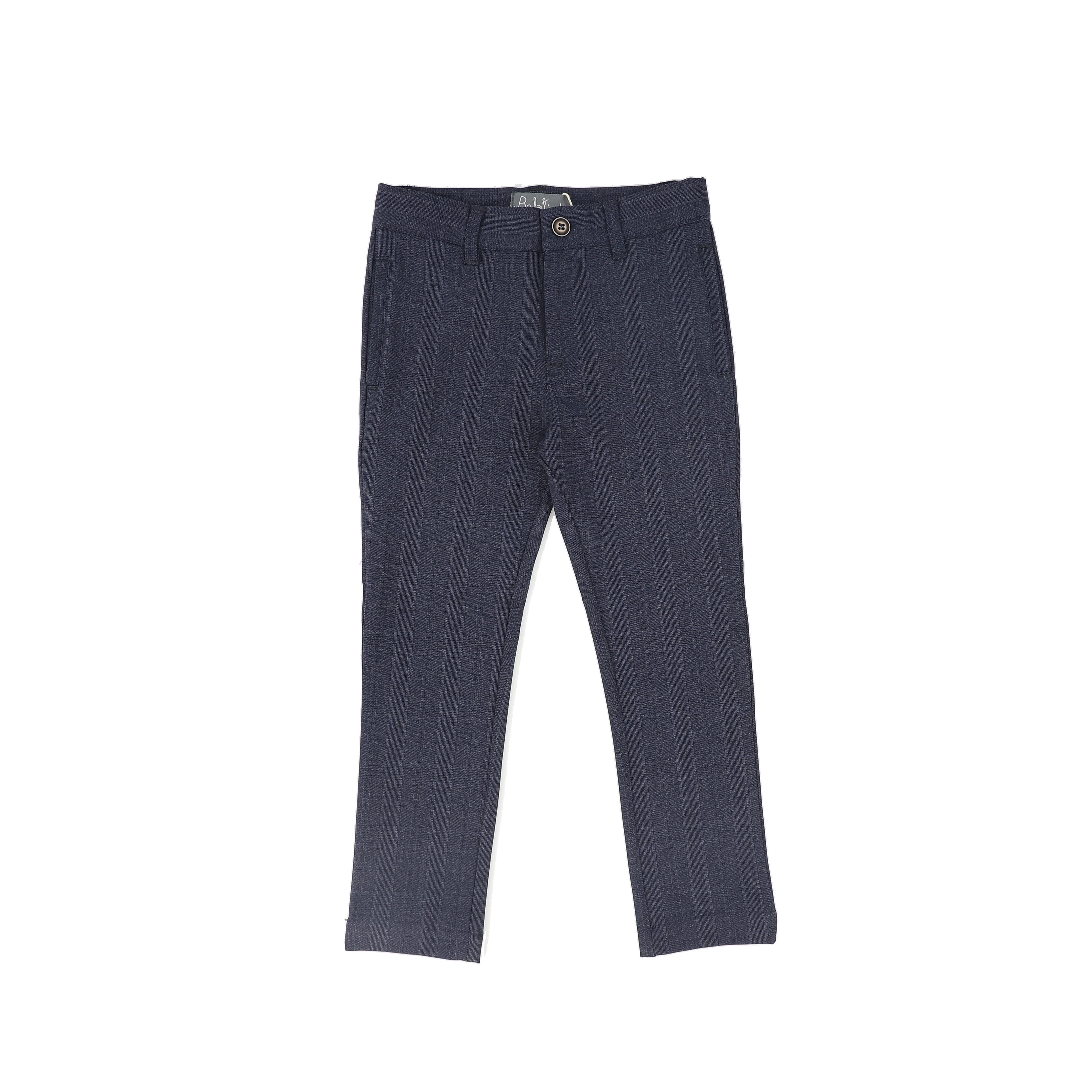 BELATI BLUE PLAID SLIM PANTS [FINAL SALE]