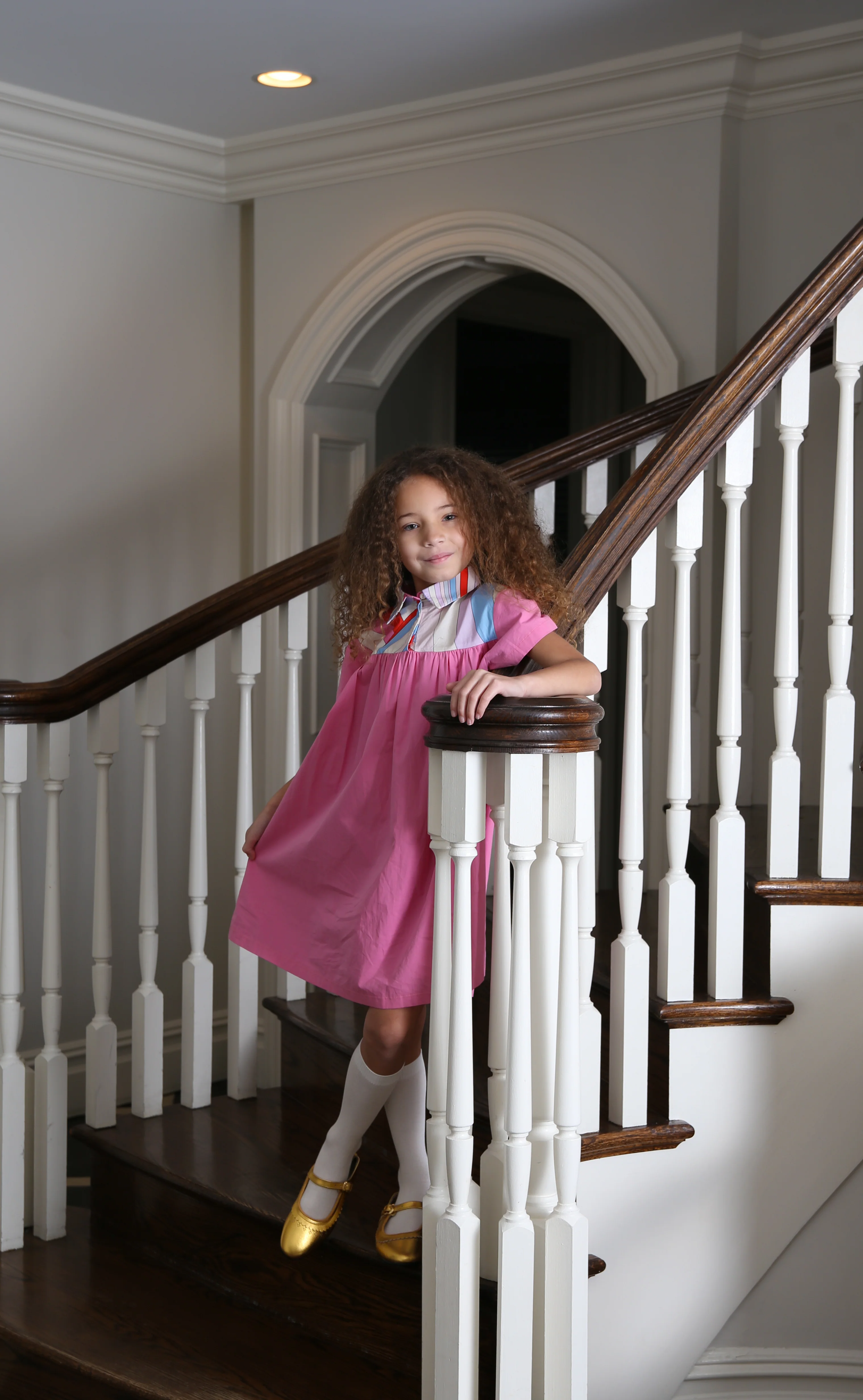 BOPOP HOT PINK DESIGN COLLAR DRESS - Image 2