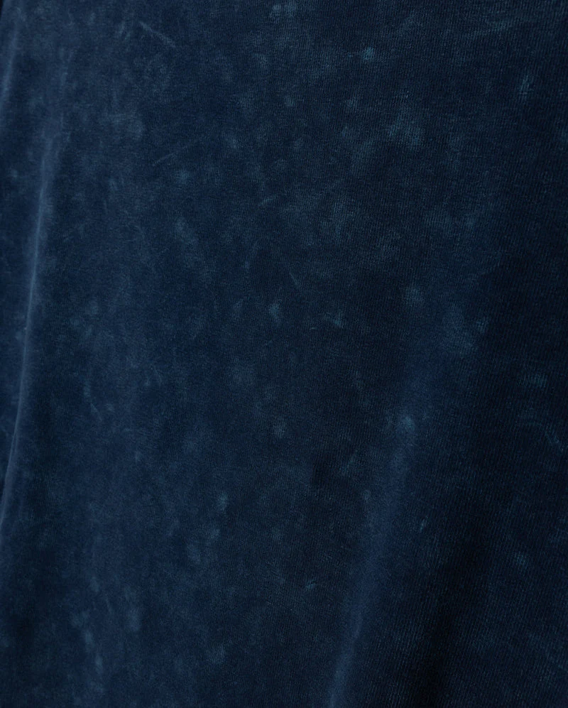 CABANA MID BLUE MINERAL WASH PUFF SLEEVE T-SHIRT - Image 2