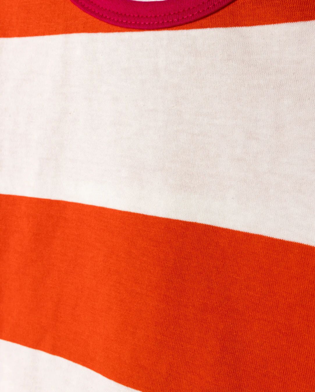 CABANA ORANGE WIDE STRIPE TRIM T-SHIRT - Image 2