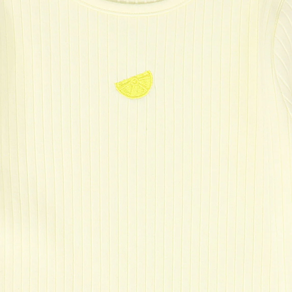 CABANA YELLOW STRIPED HEM RIBBED T-SHIRT - Image 2