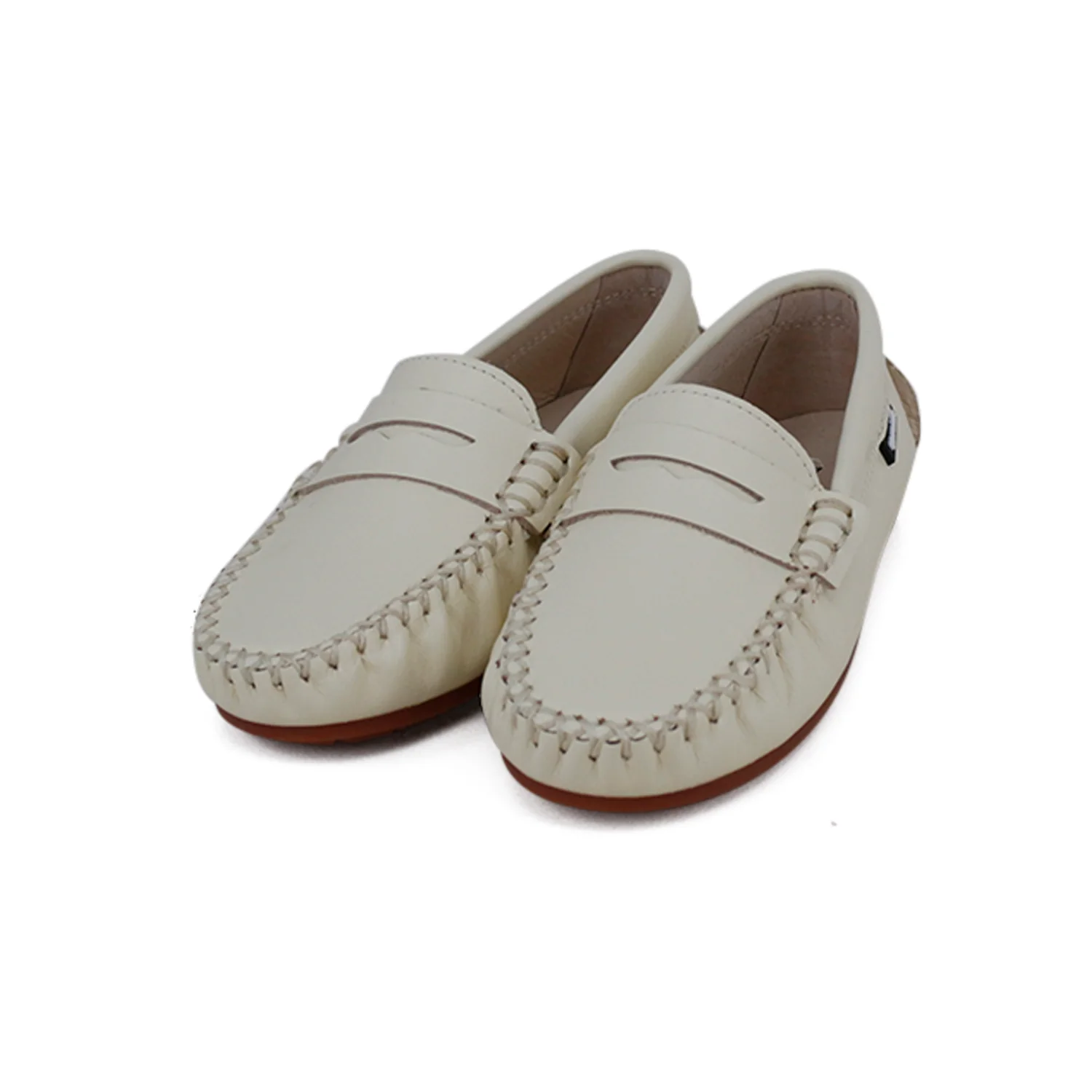 CAMILLE KIDS PALE YELLOW PENNY LOAFER