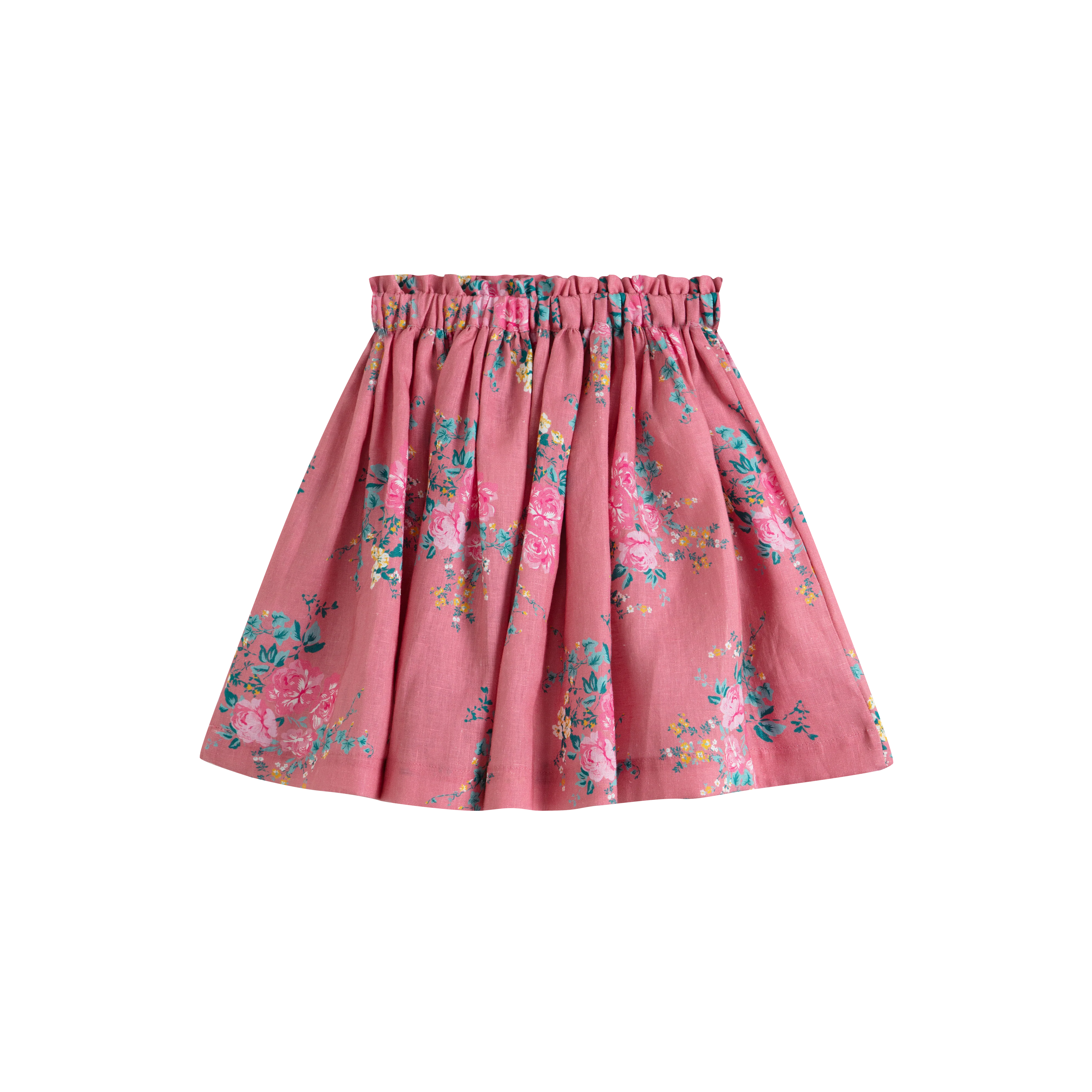 CERA UNA VOLTA DEEP PINK FLORAL SKIRT