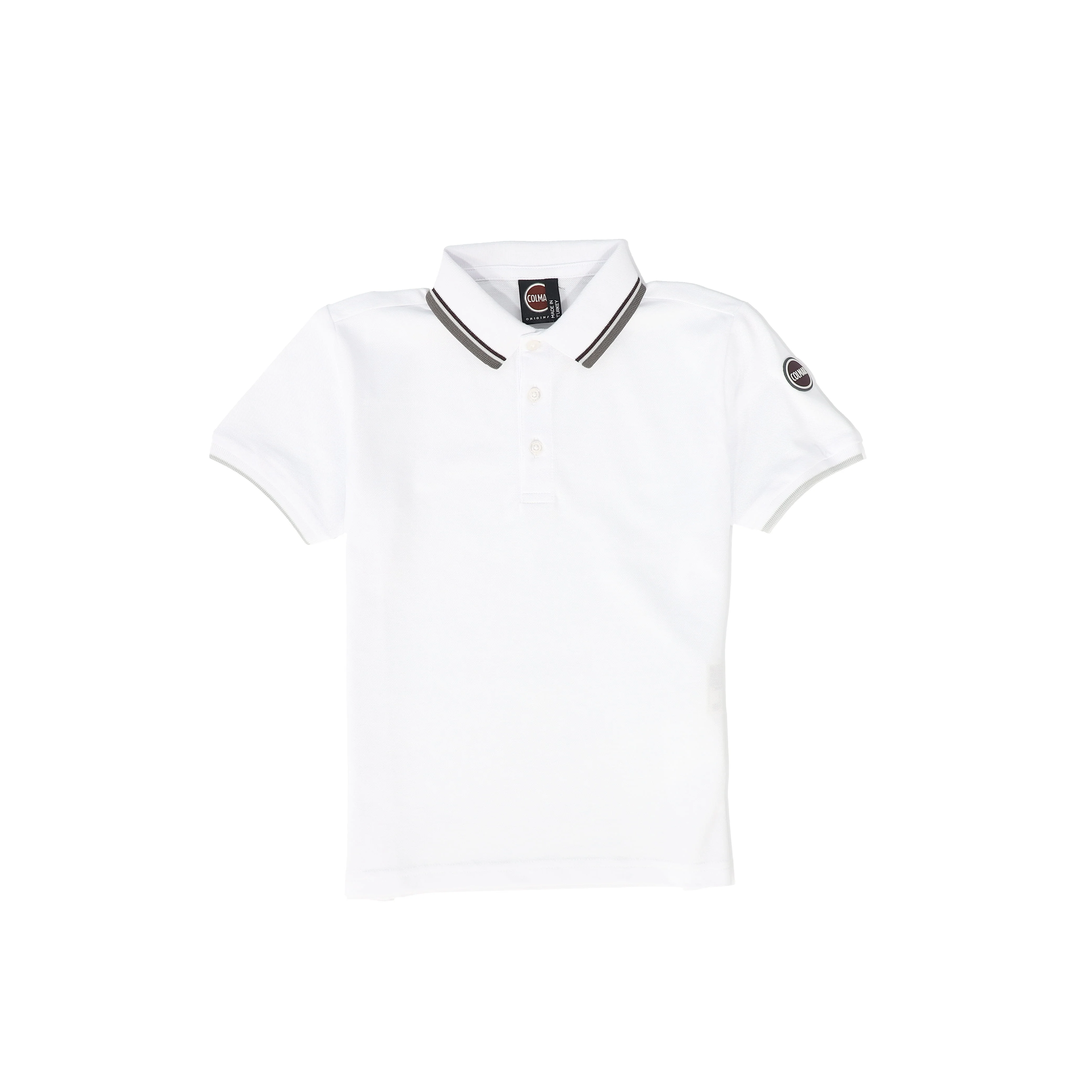 COLMAR WHITE STRIPE TRIM POLO T-SHIRT