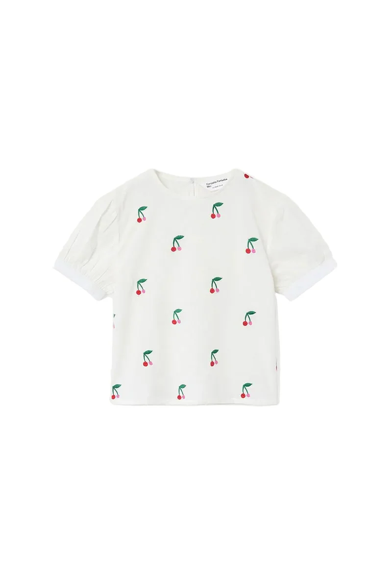 COMPANIA FANTASTI WHITE CHERRIES TEE
