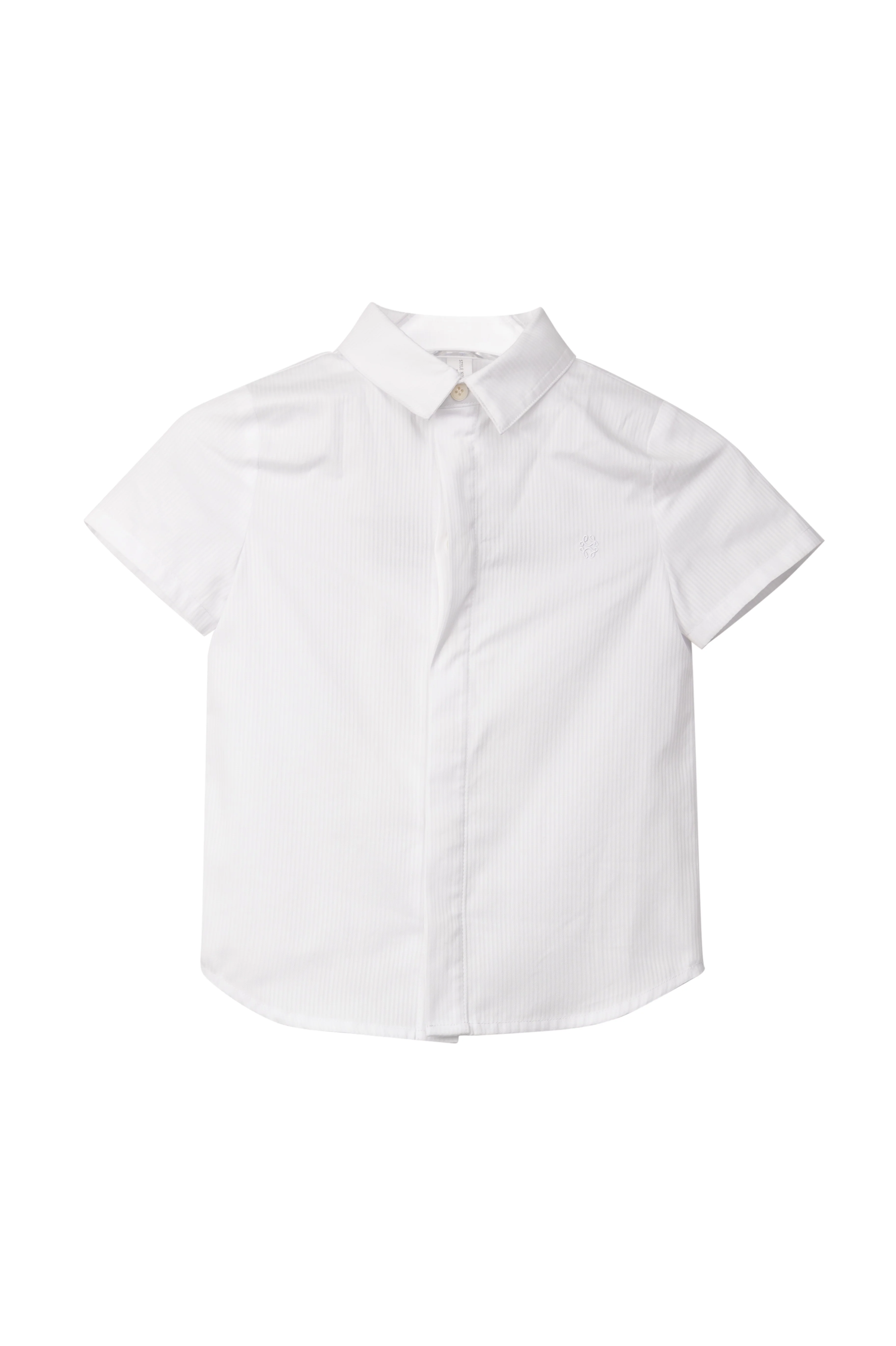 COTTIER WHITE PINSTRIPE BUTTON SHIRT