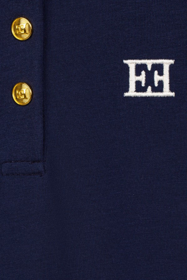 ESCADA NAVY BUTTON COLLARED DRESS - Image 2