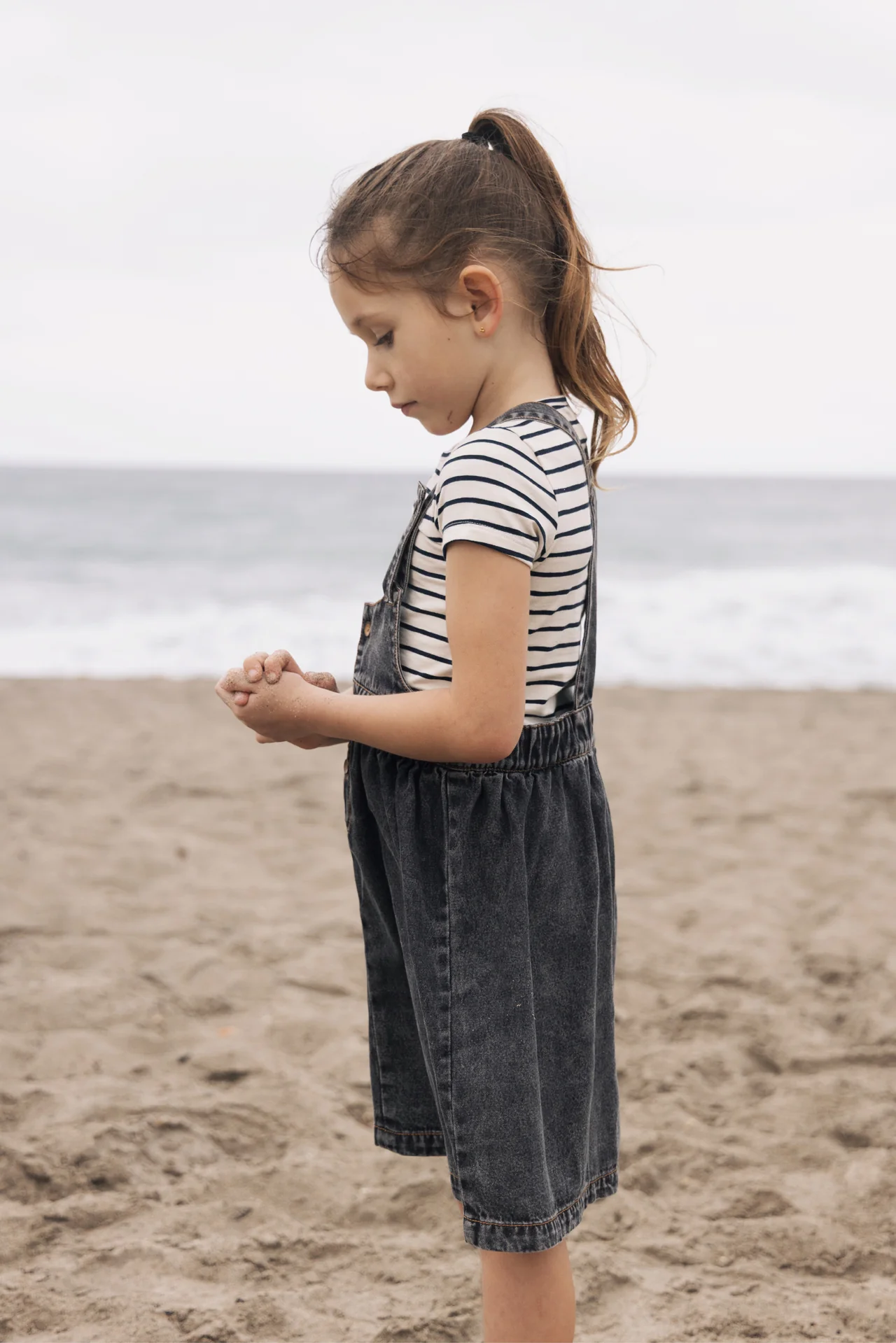 FARREN + ME BLACK DENIM SUSPENDER JUMPER - Image 2