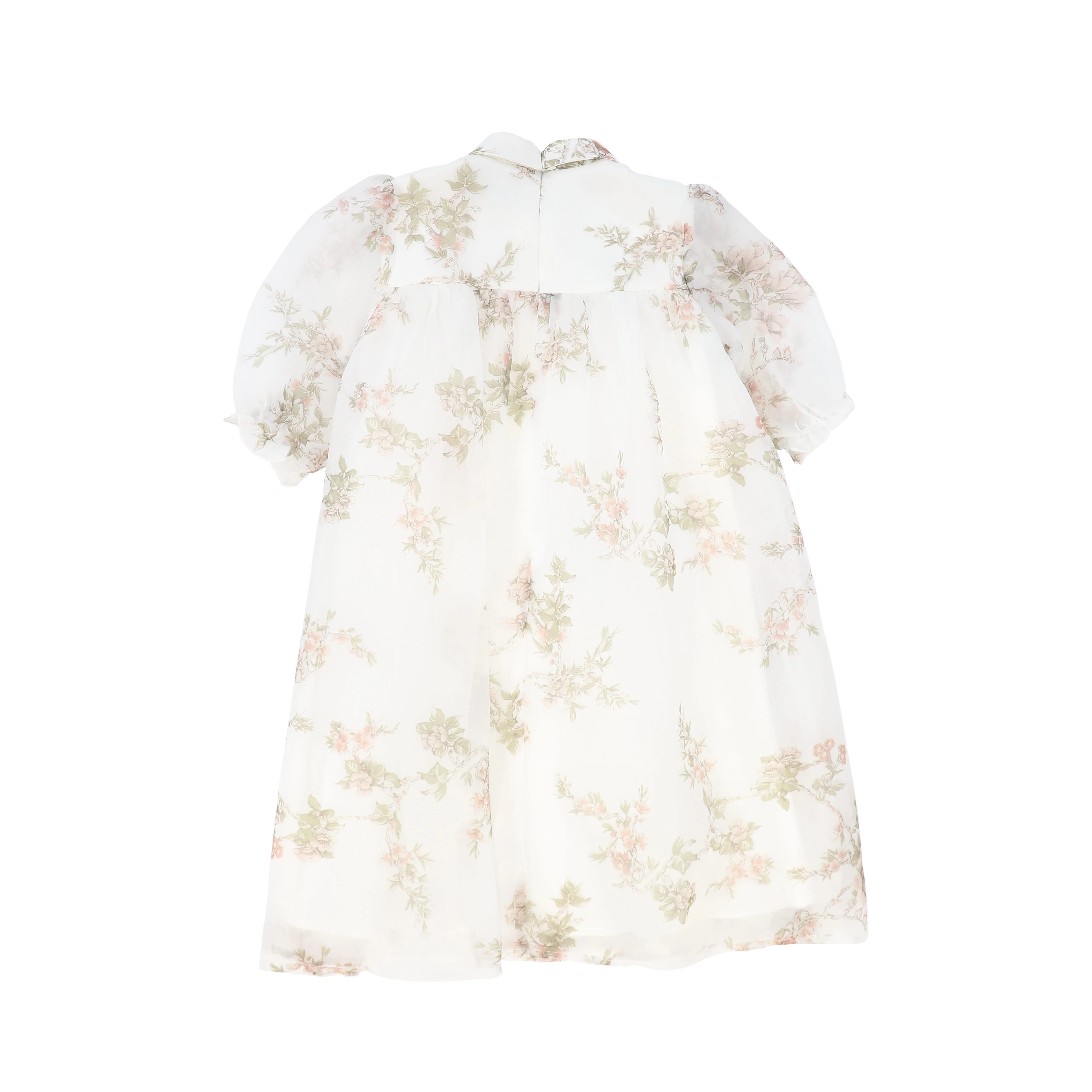 FRANCESCA GUILIANO FLORAL FLORAL ORGANZA HIGH WAISTED DRESS - Image 2