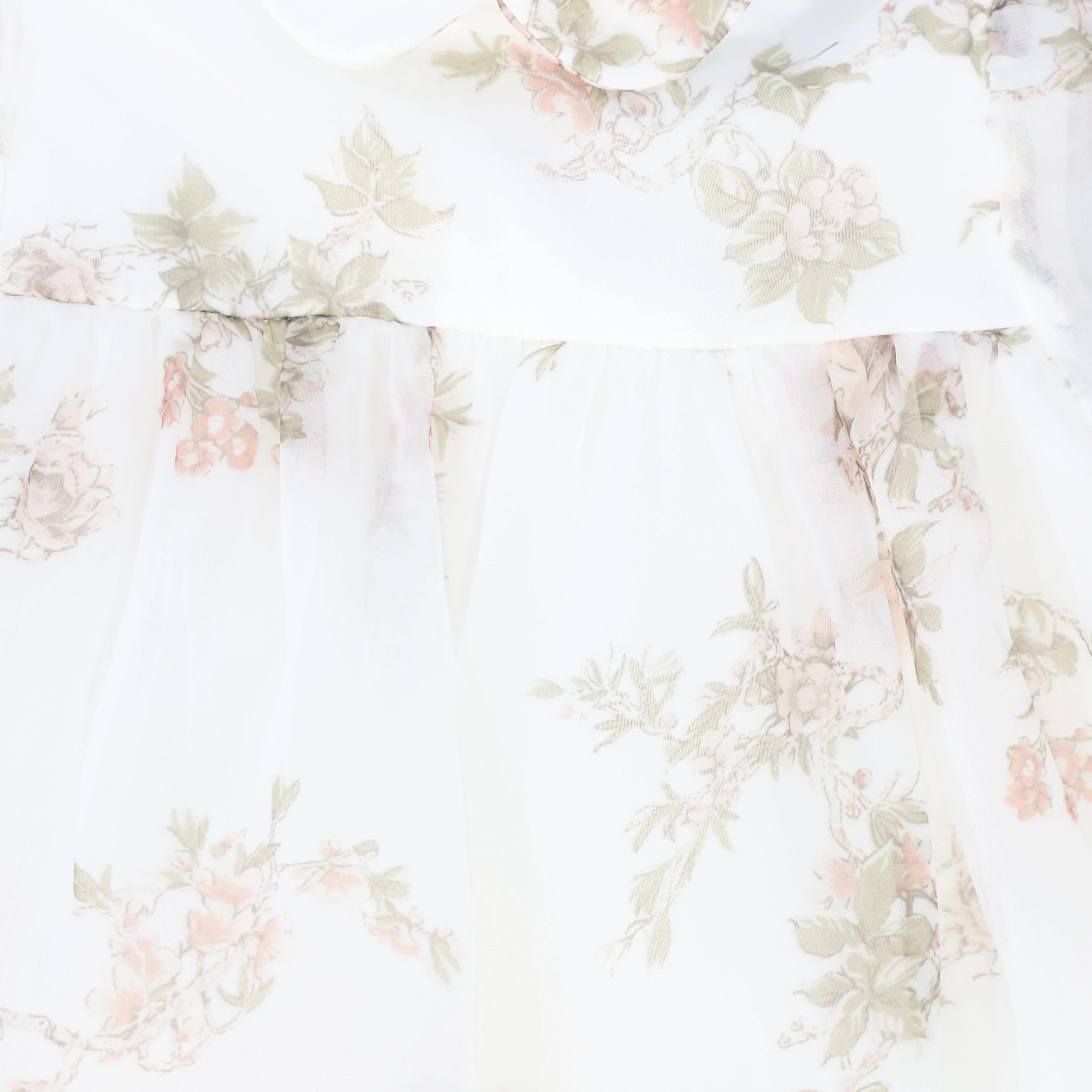 FRANCESCA GUILIANO FLORAL FLORAL ORGANZA HIGH WAISTED DRESS - Image 3