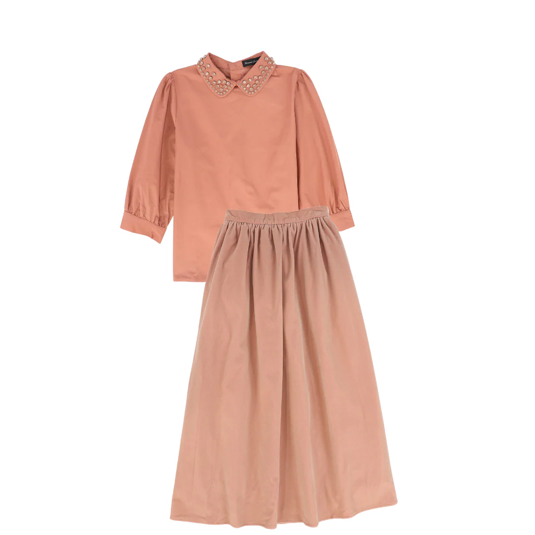 FRANCESCA GUILIANO MAUVE EMBELLISHED  SET [FINAL SALE]