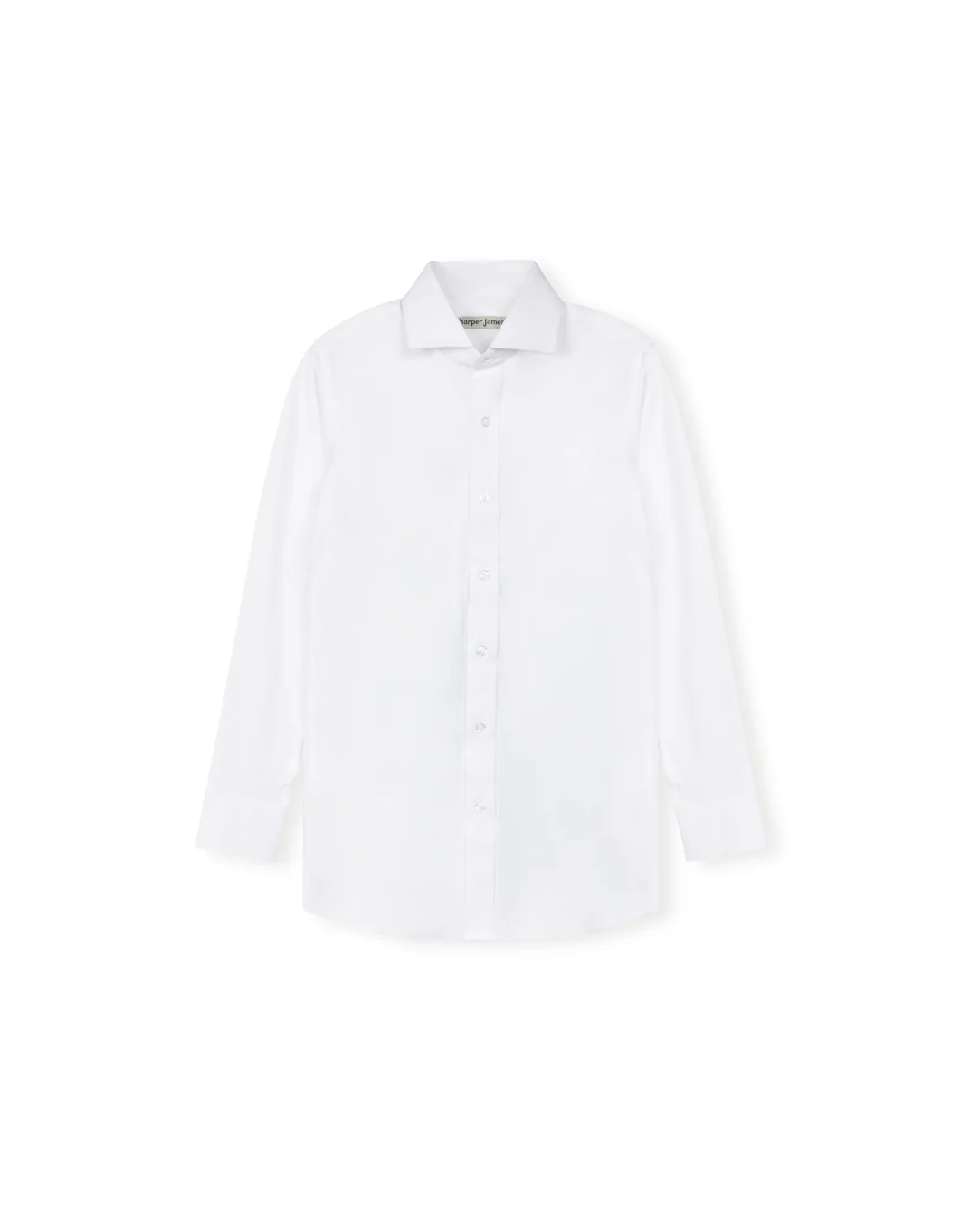 HARPER JAMES WHITE STRETCH BUTTON DOWN SHIRT