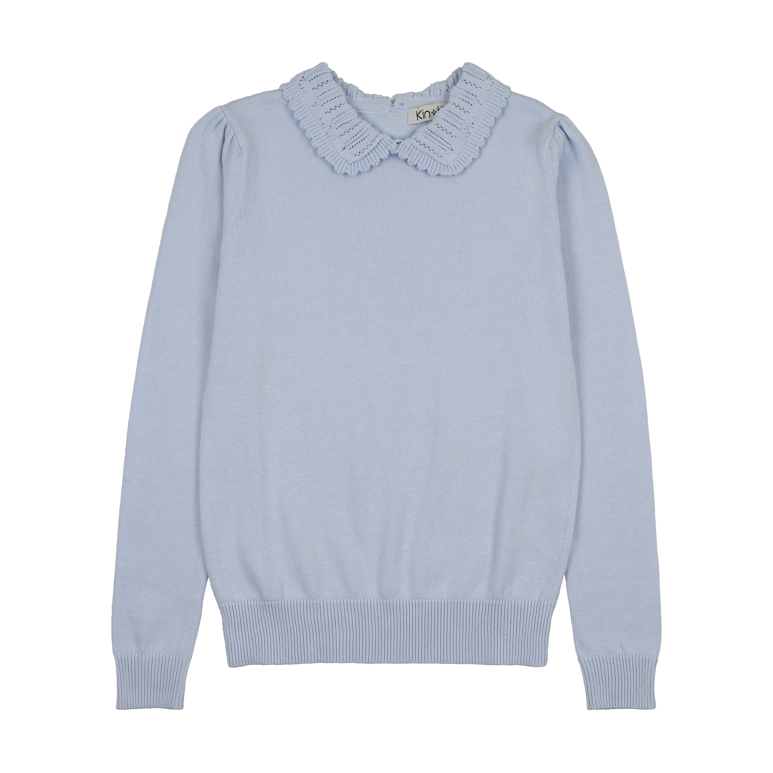 KIN & KIN LIGHT BLUE PETER PAN COLLAR SWEATER