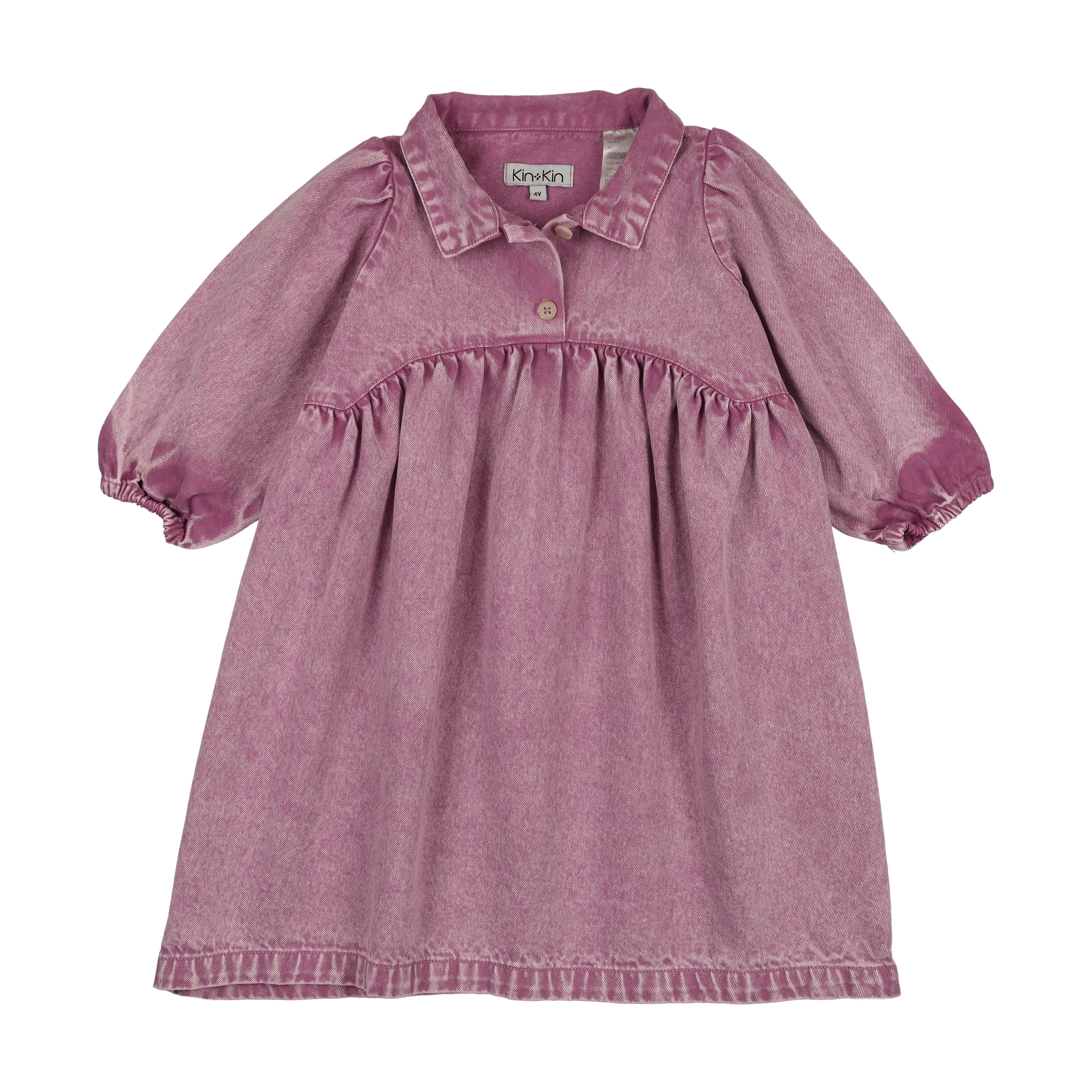 KIN & KIN MAUVE DENIM SHIRT DRESS - Image 2