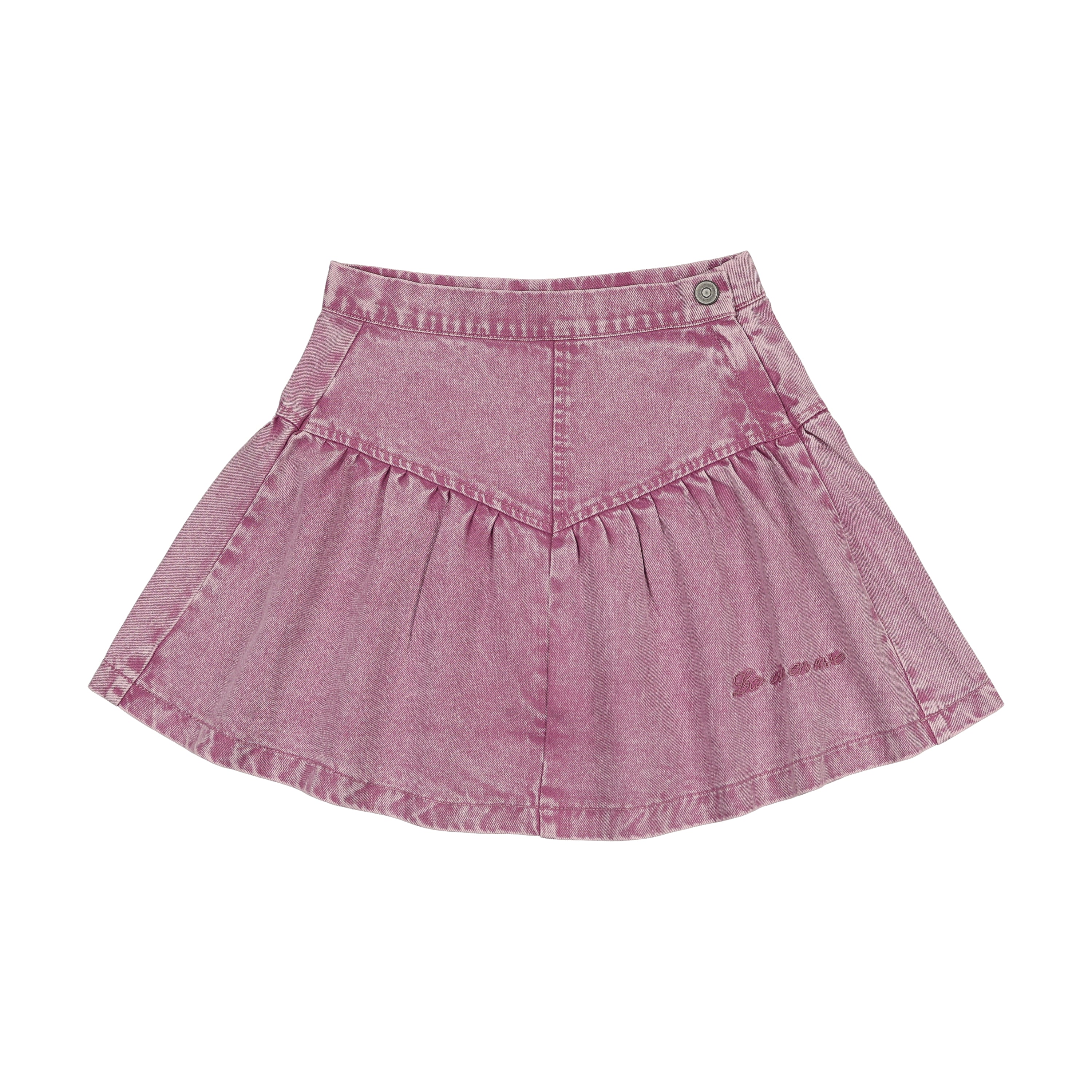 KIN & KIN MAUVE DENIM YOKE SKIRT