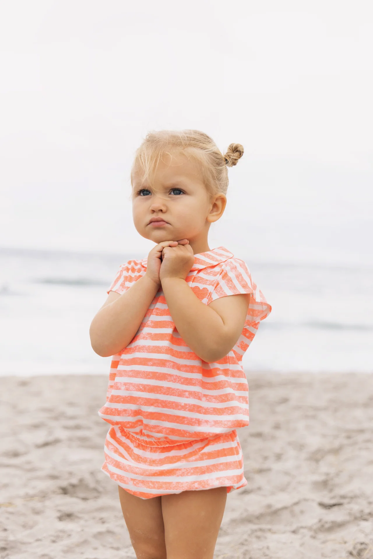 KIN & KIN NEON PINK STRIPE BLOOMER SET - Image 2