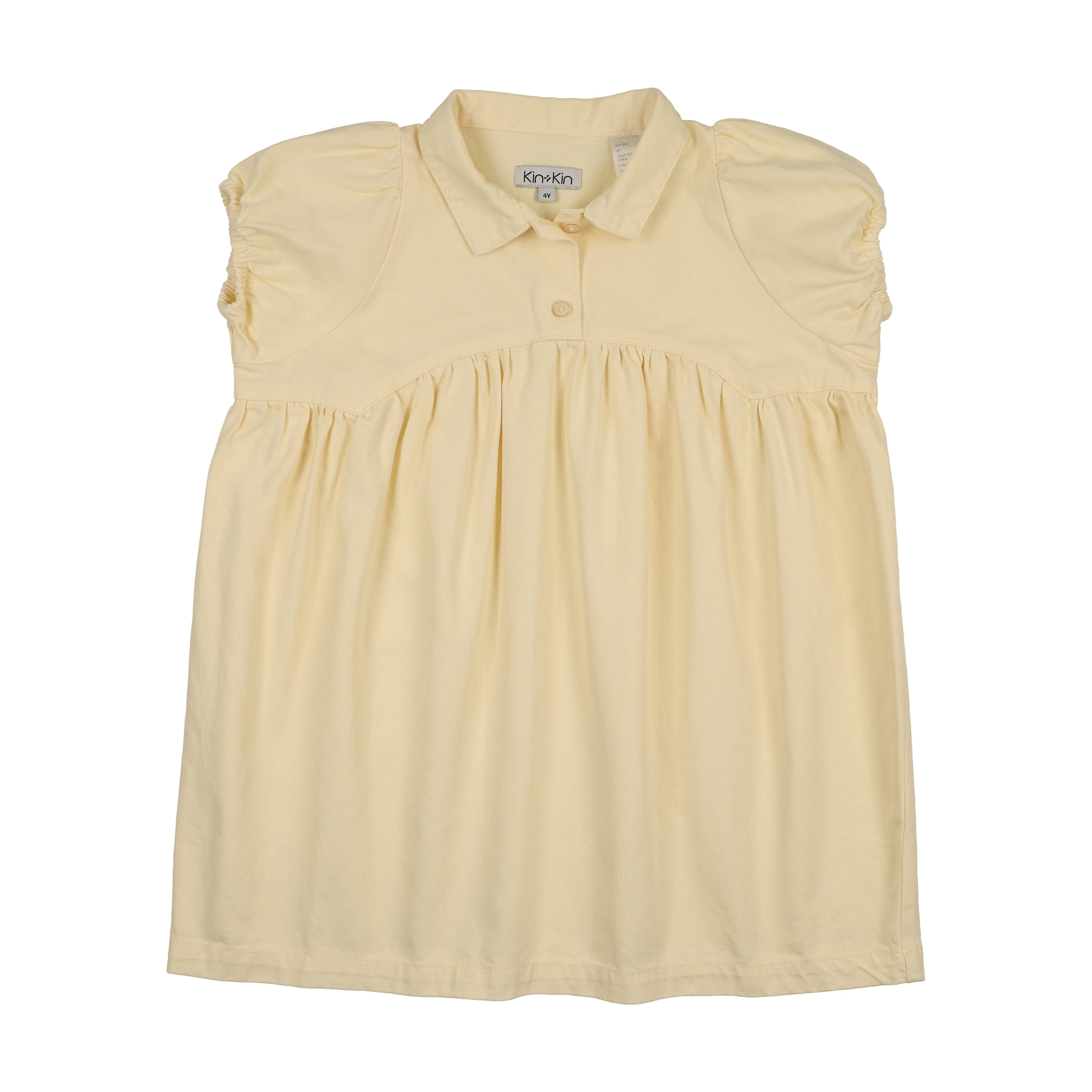 KIN & KIN YELLOW DENIM SHIRT DRESS