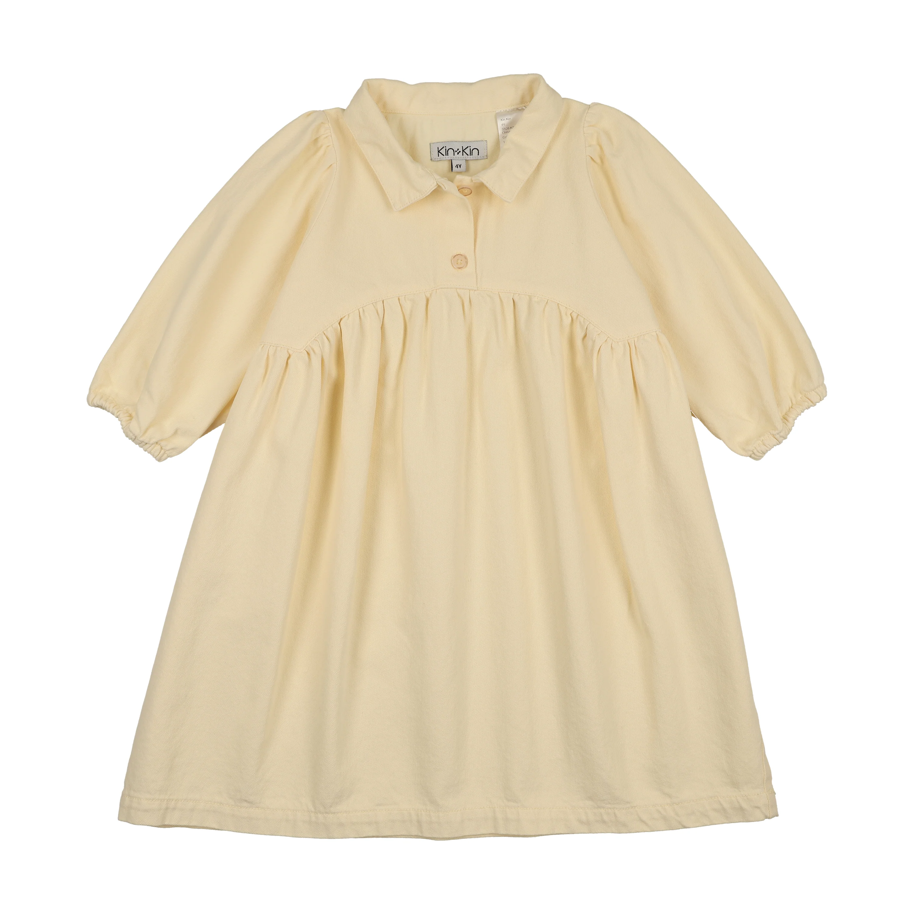 KIN & KIN YELLOW DENIM SHIRT DRESS - Image 2